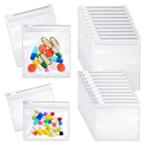 24-Piece: Zippered Pill Pouch Bags