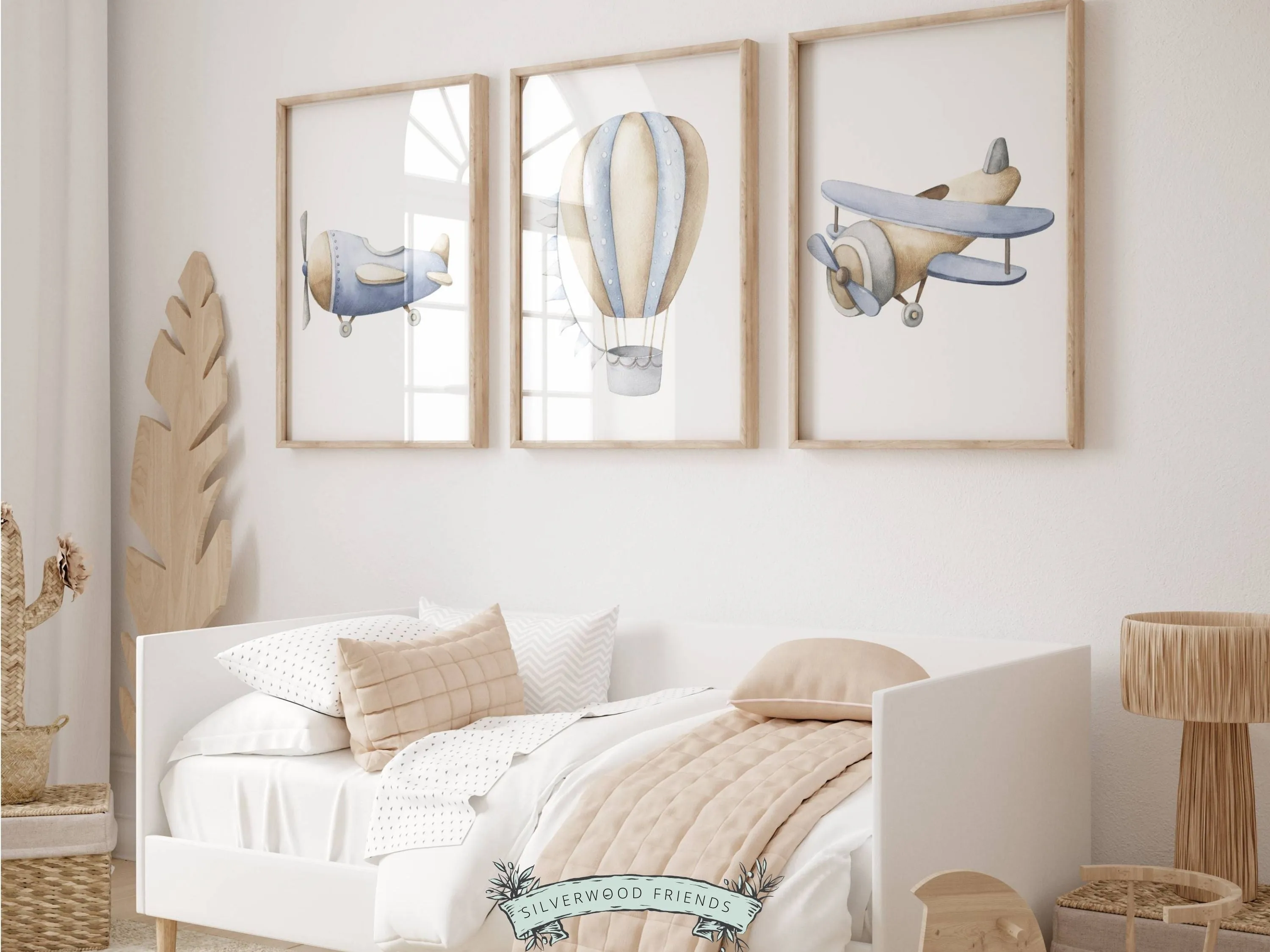 Airplane Nursery Prints - Set of 3