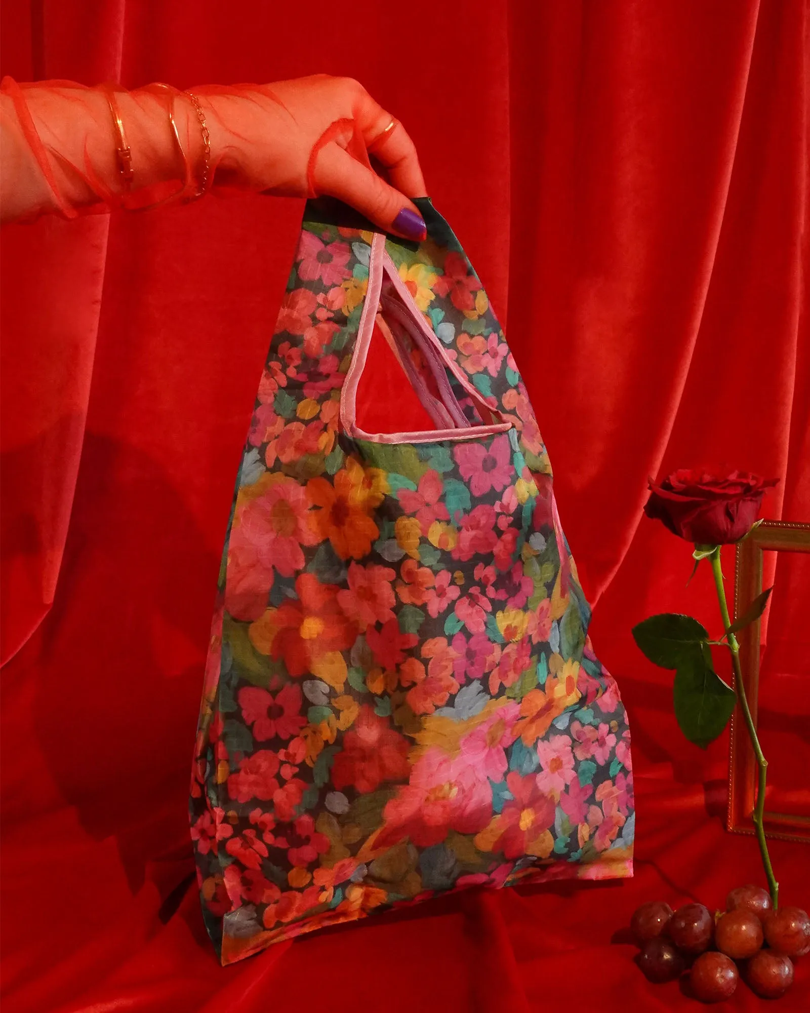 Amongst the Flowers Small Reusable Shopping Bag