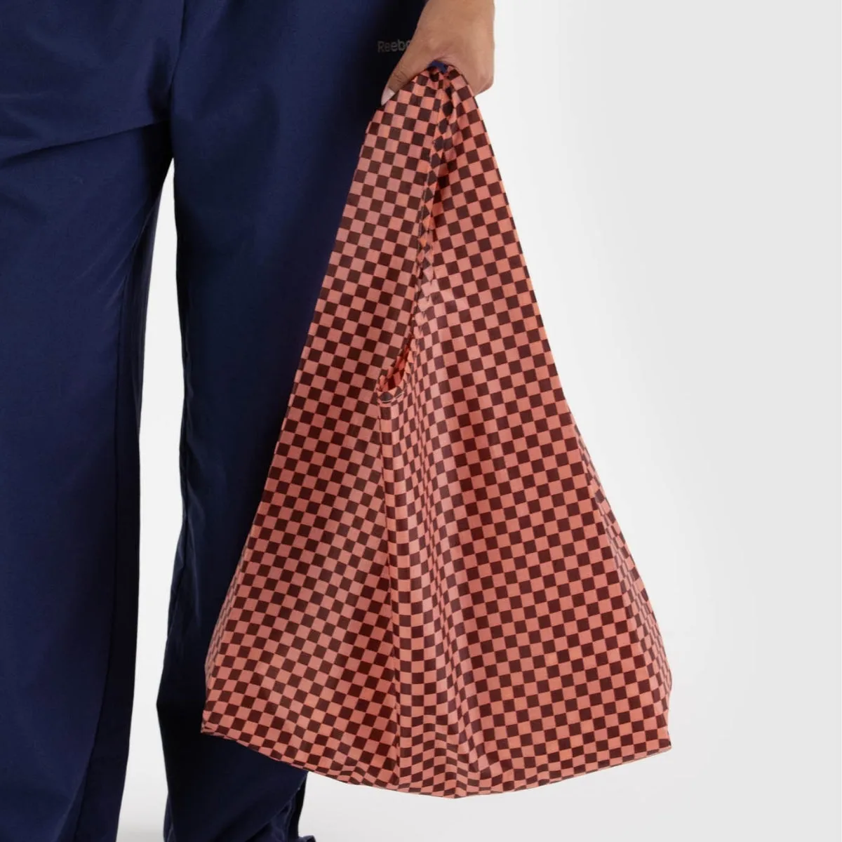 Baggu Standard Bag in Pink Brown Check