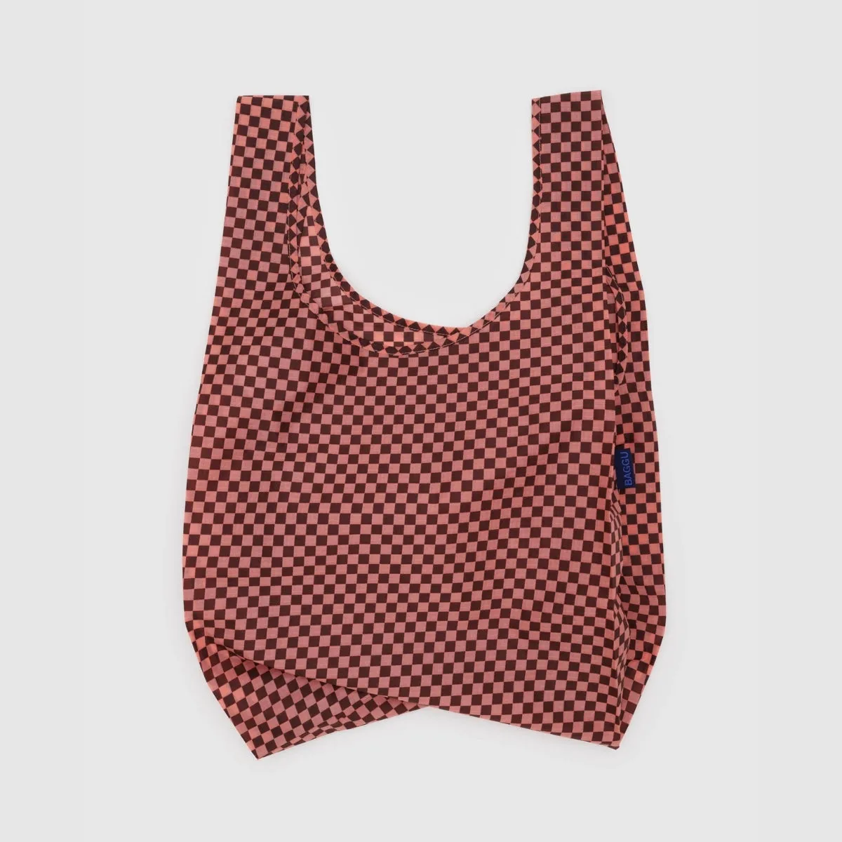 Baggu Standard Bag in Pink Brown Check