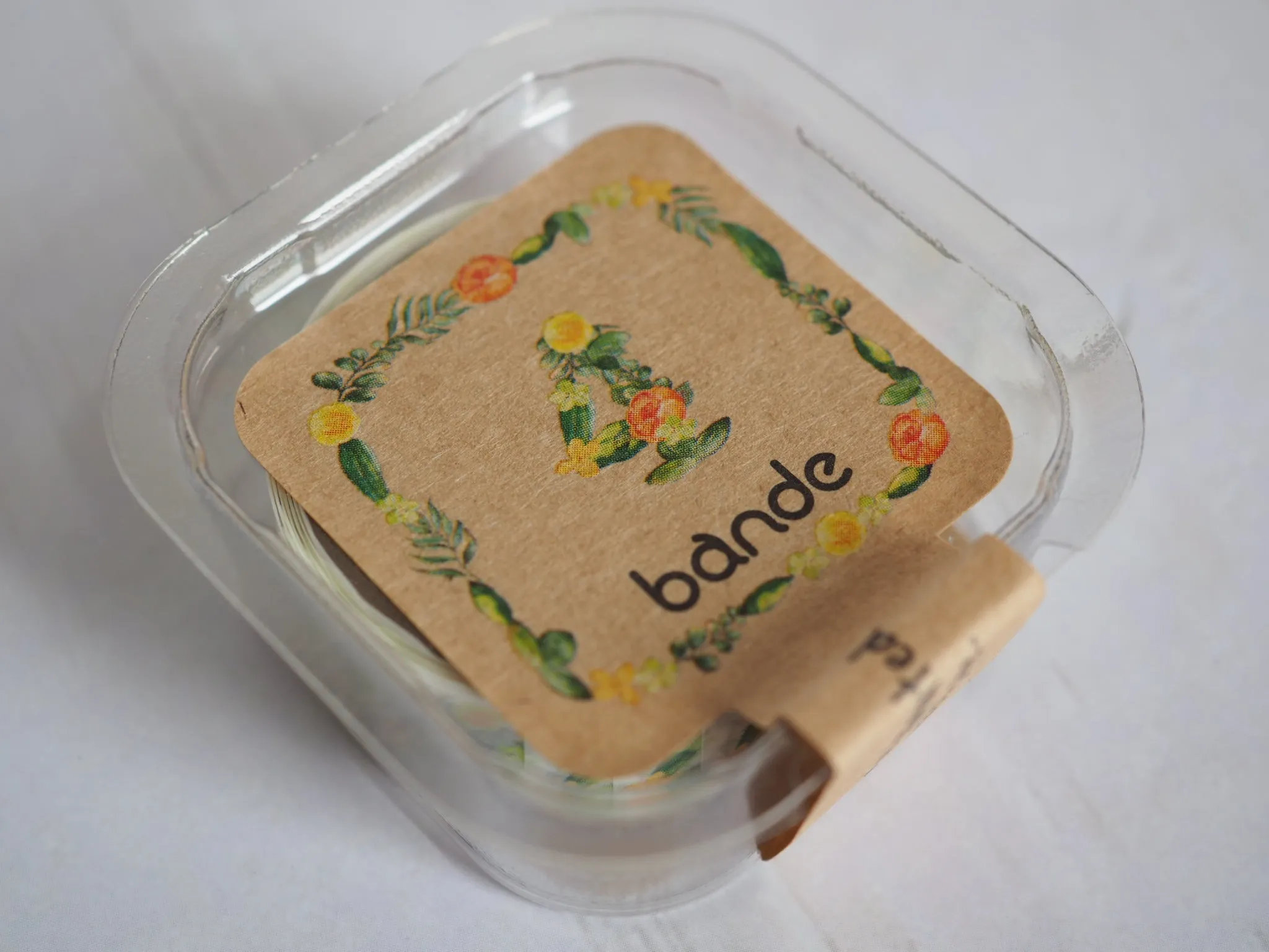 Bande Flower Number 4 Mini Washi Roll Sticker