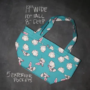 Barrel Tote Bag in Bunny Butts