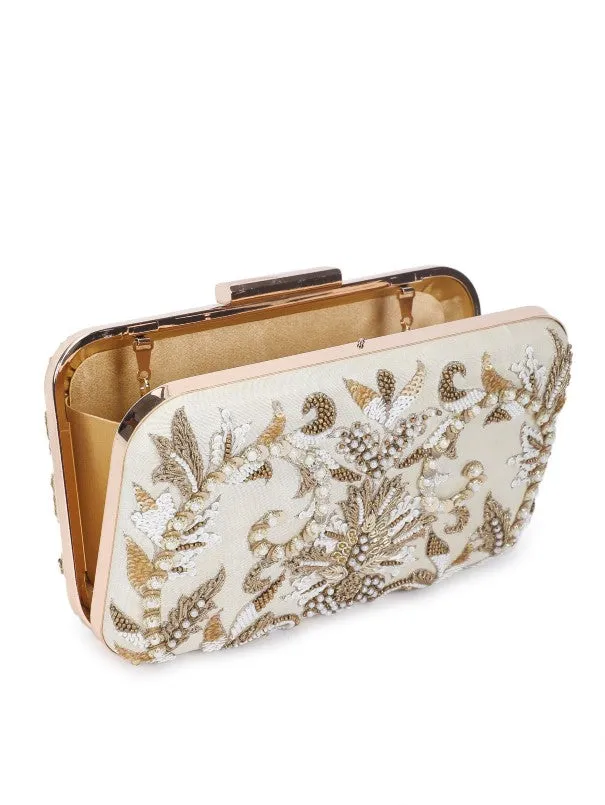 Beige Beauty Clutch Bag