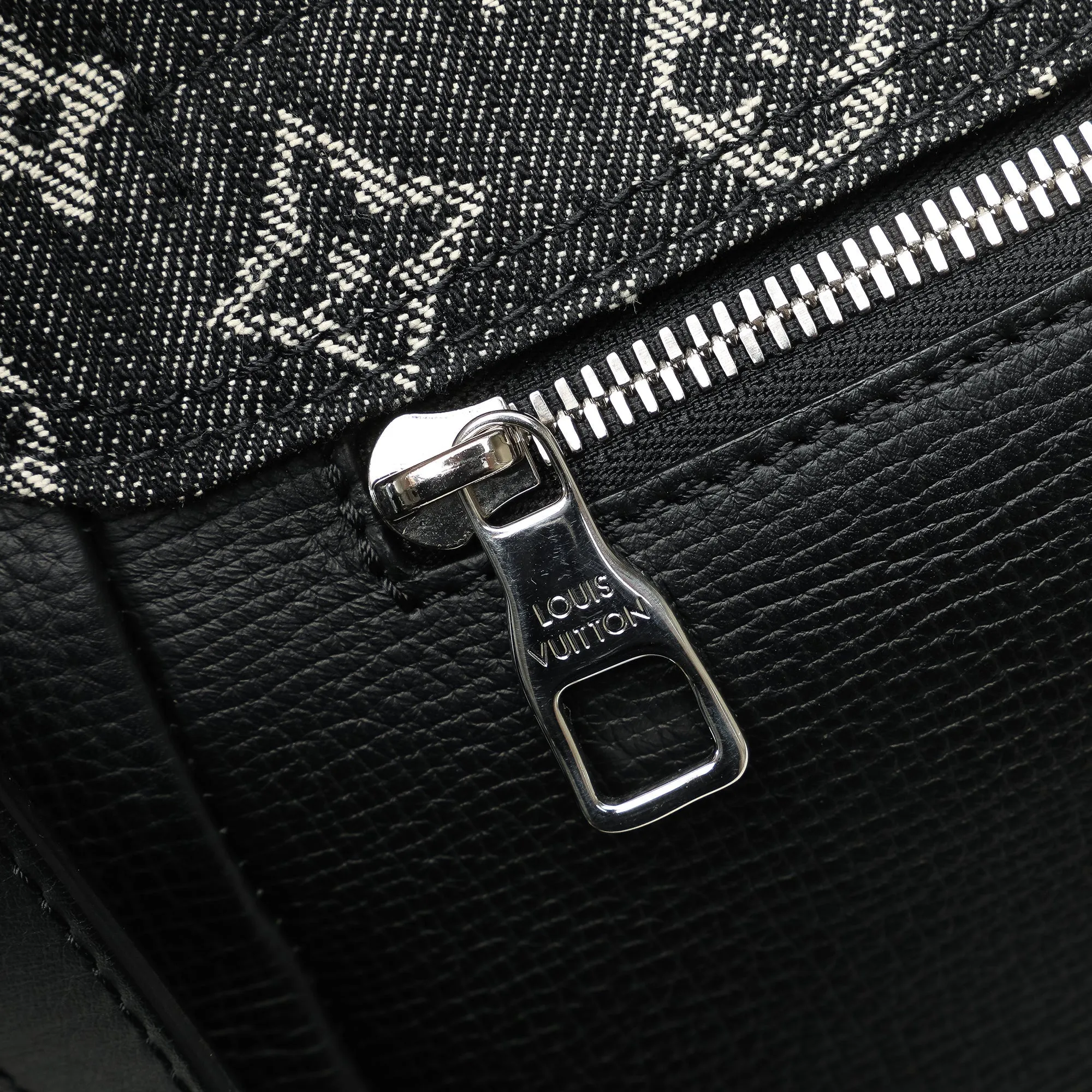 Black Louis Vuitton x Nigo Besace Tokyo Monogram Denim Taurillon Messenger Bag