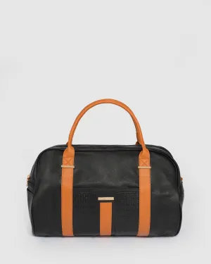 Black Mono Weekender Bag