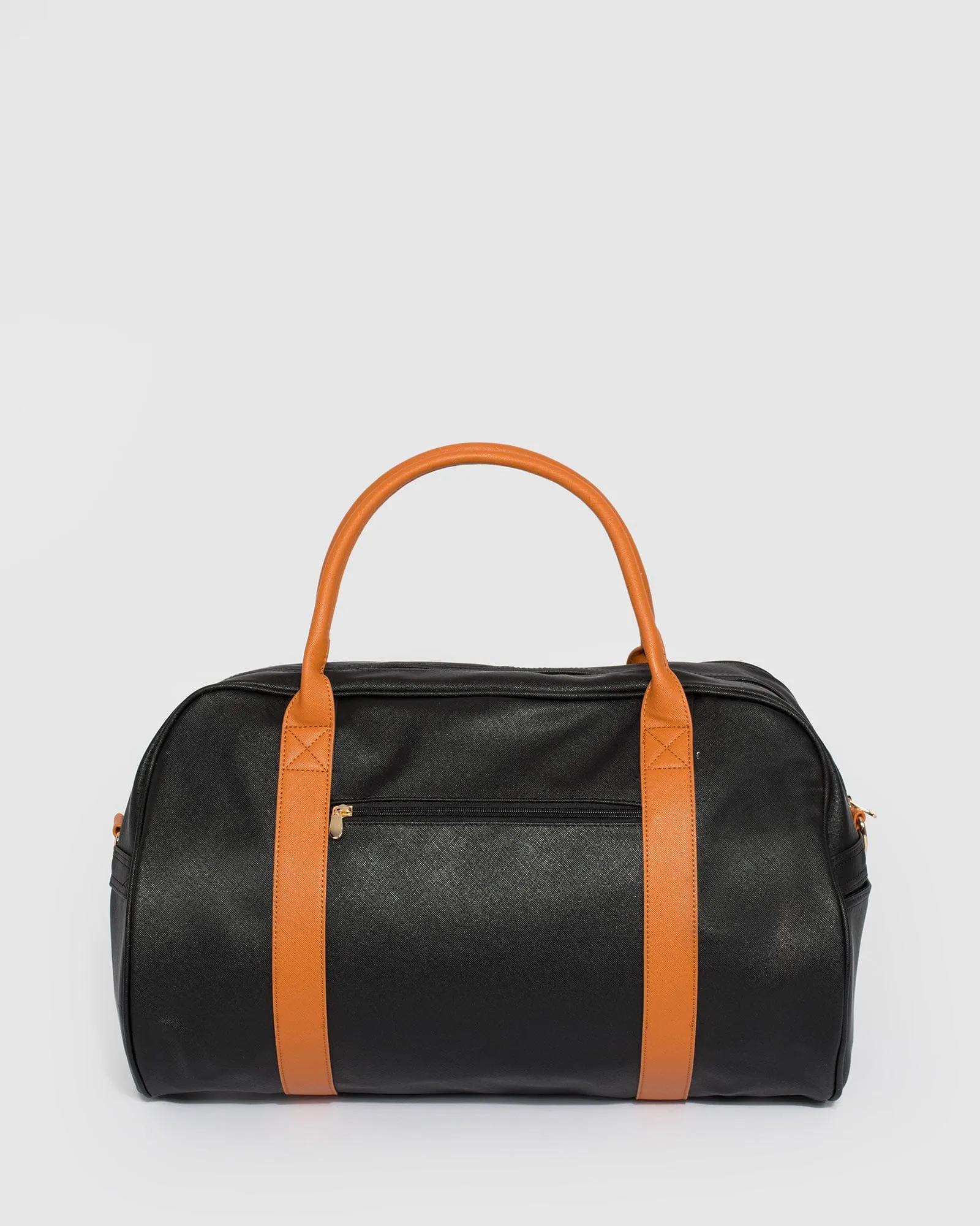 Black Mono Weekender Bag