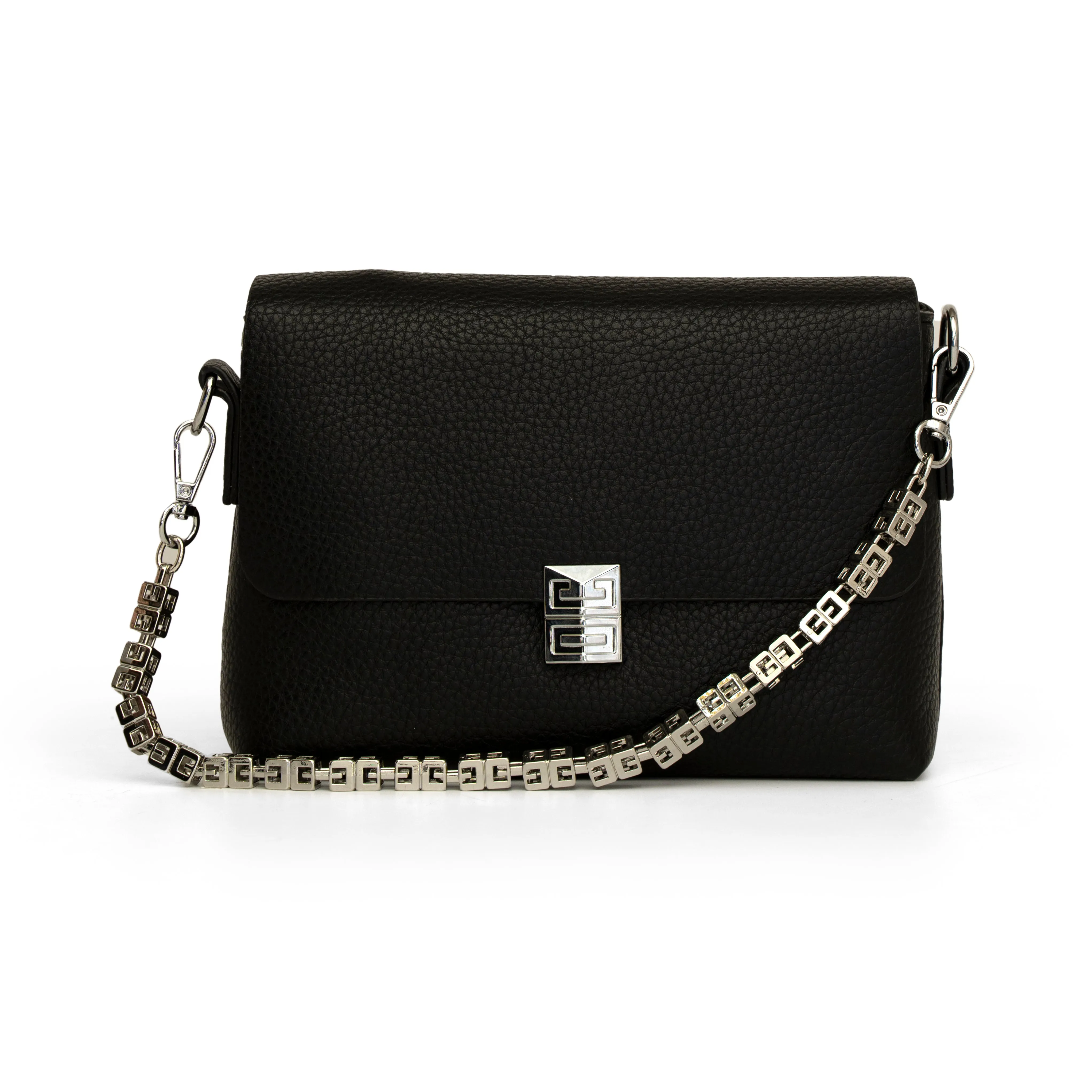 Black textured women sling fashion bag