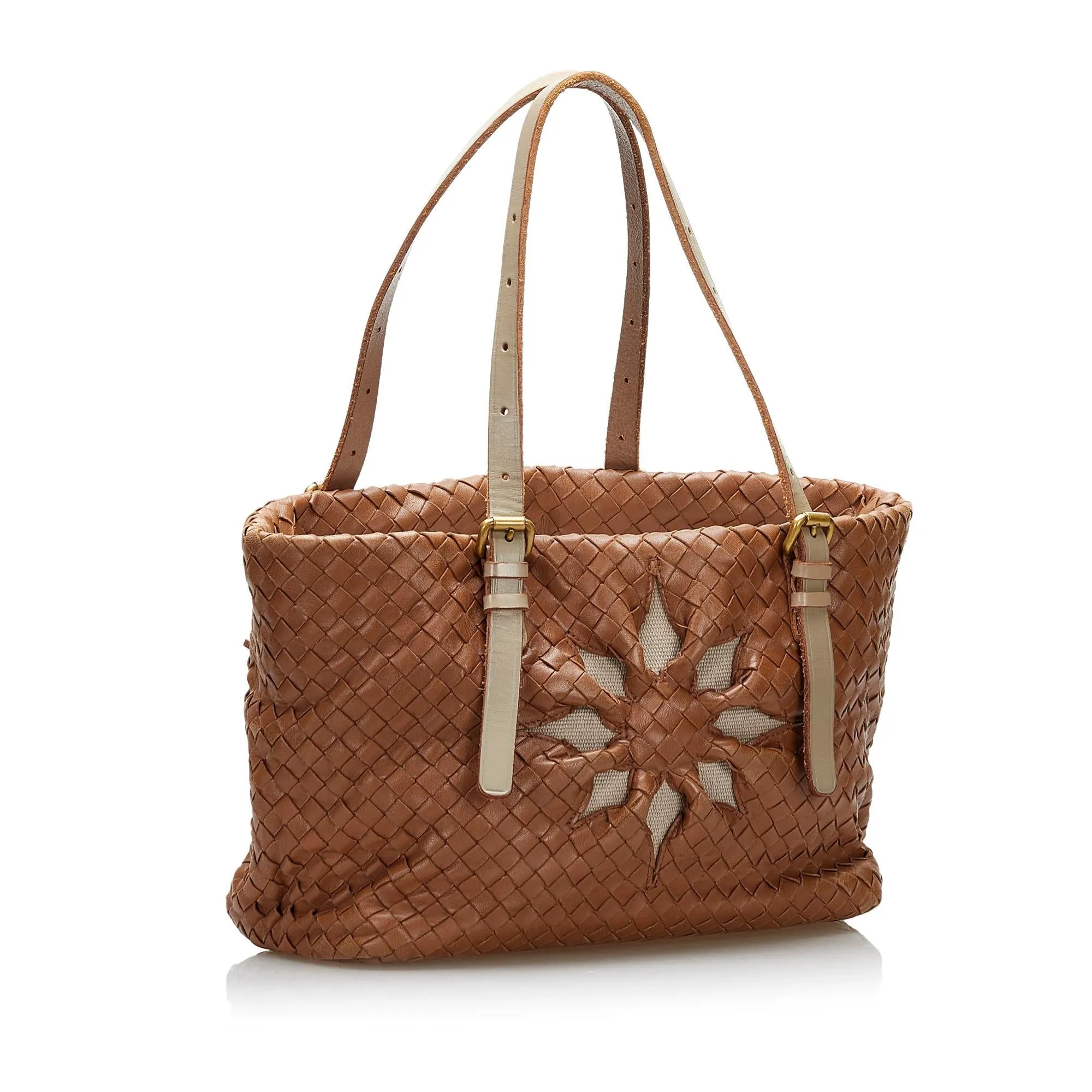 Bottega Veneta Intrecciato Flower Tote (SHG-iifMpY)