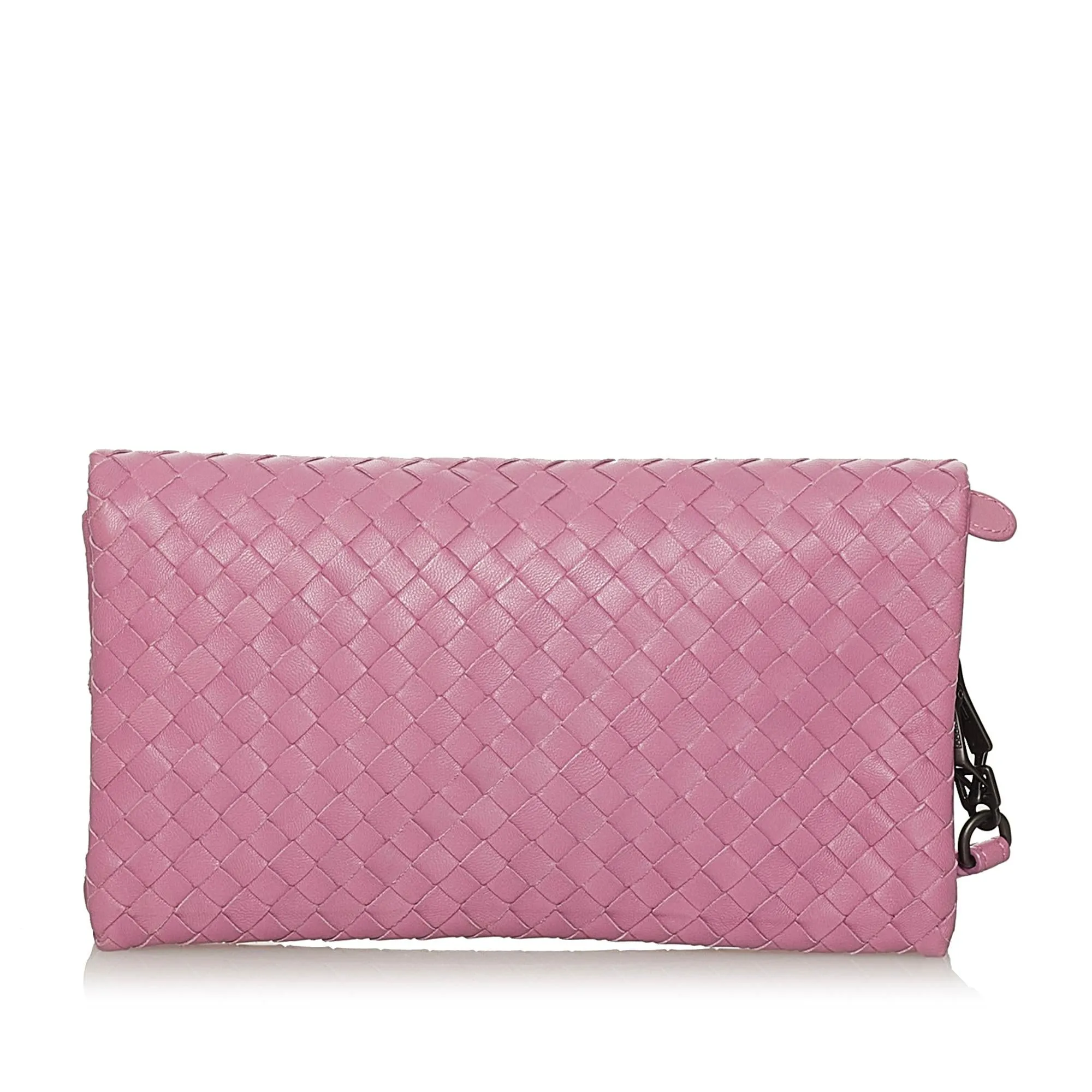 Bottega Veneta Intrecciato Leather Clutch Bag (SHG-28567)