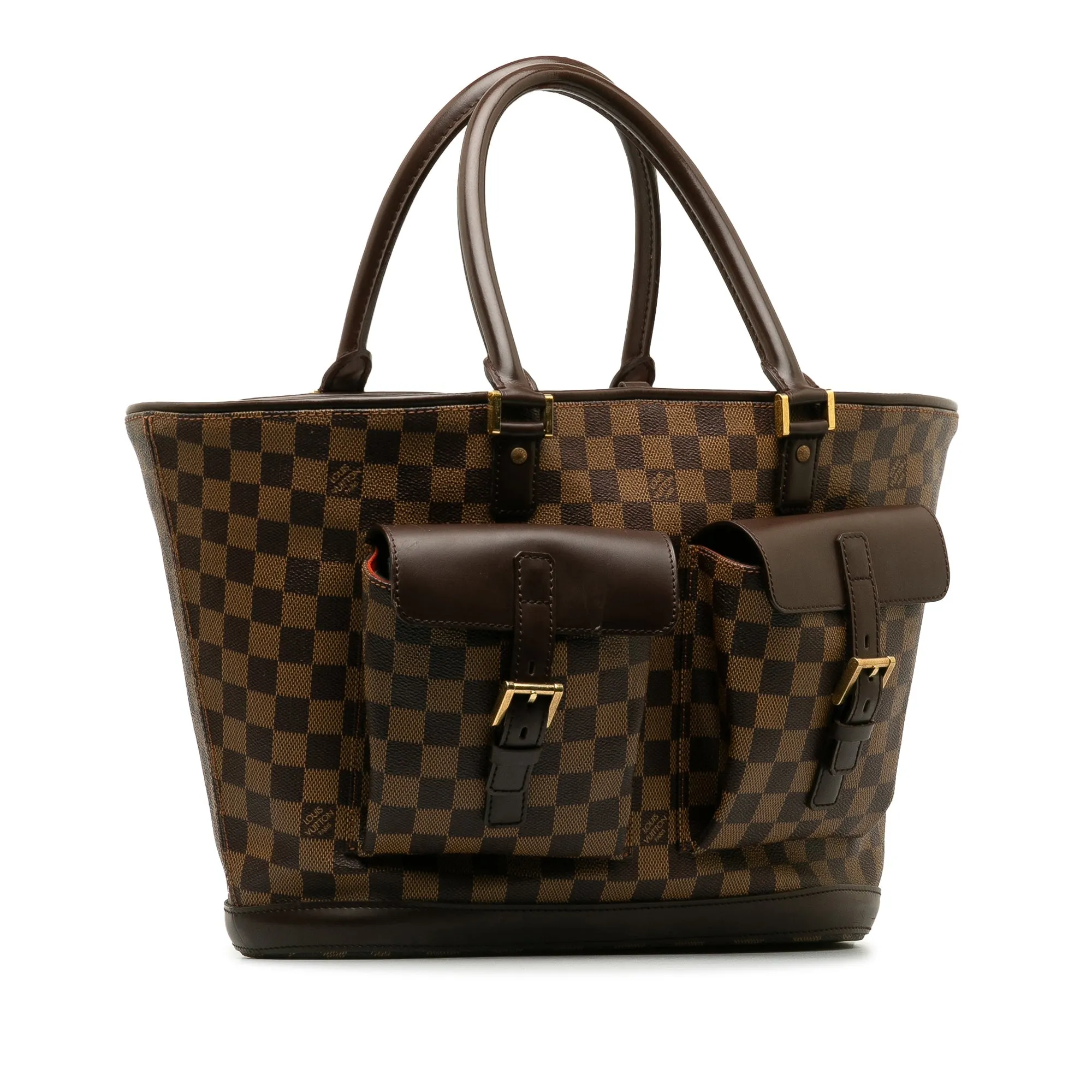 Brown Louis Vuitton Damier Ebene Manosque GM Tote Bag