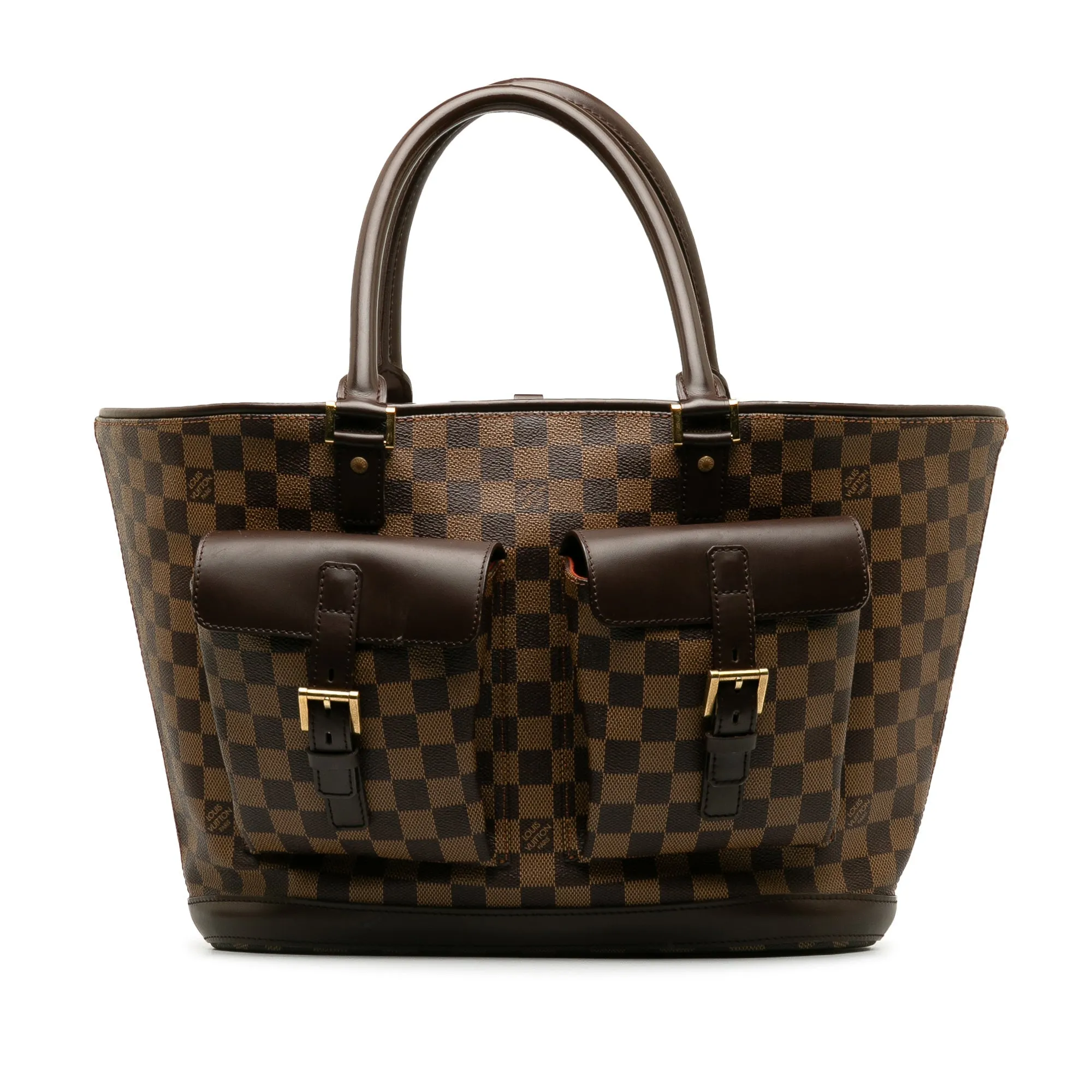 Brown Louis Vuitton Damier Ebene Manosque GM Tote Bag