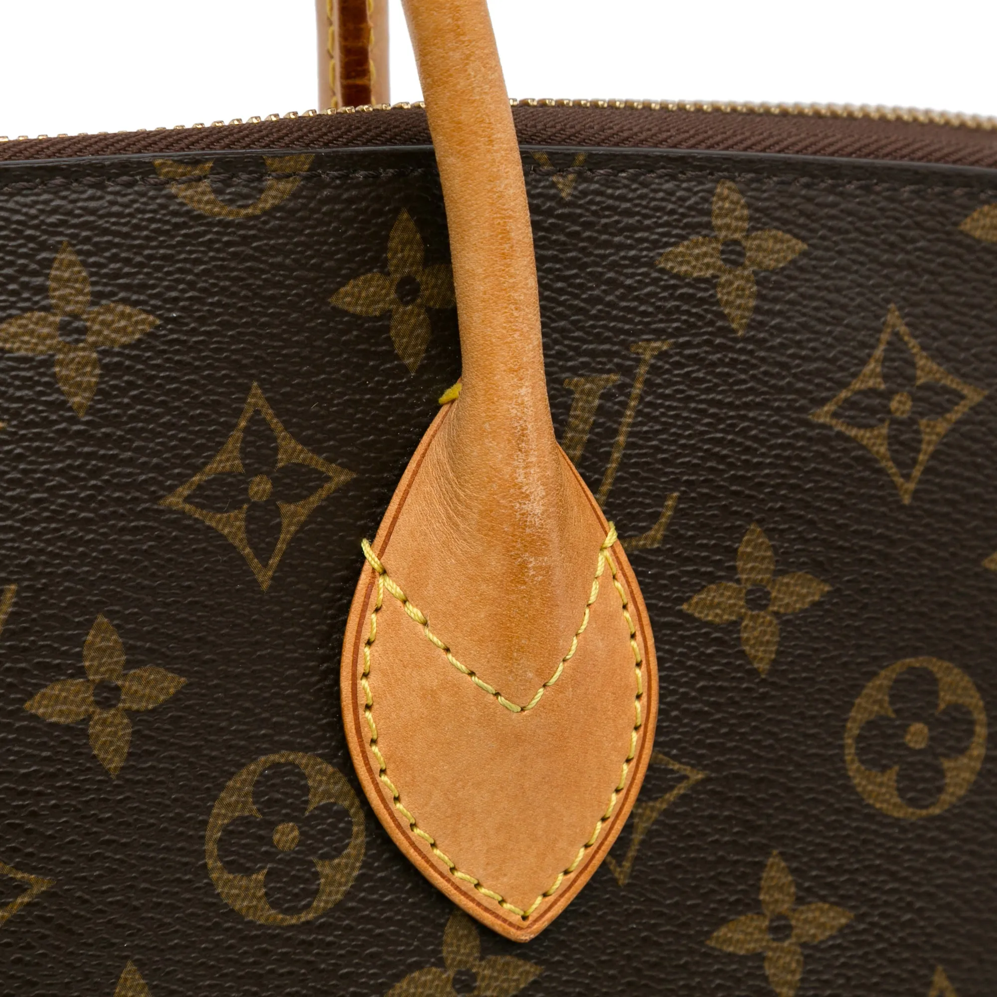 Brown Louis Vuitton Monogram Lockit MM Tote Bag