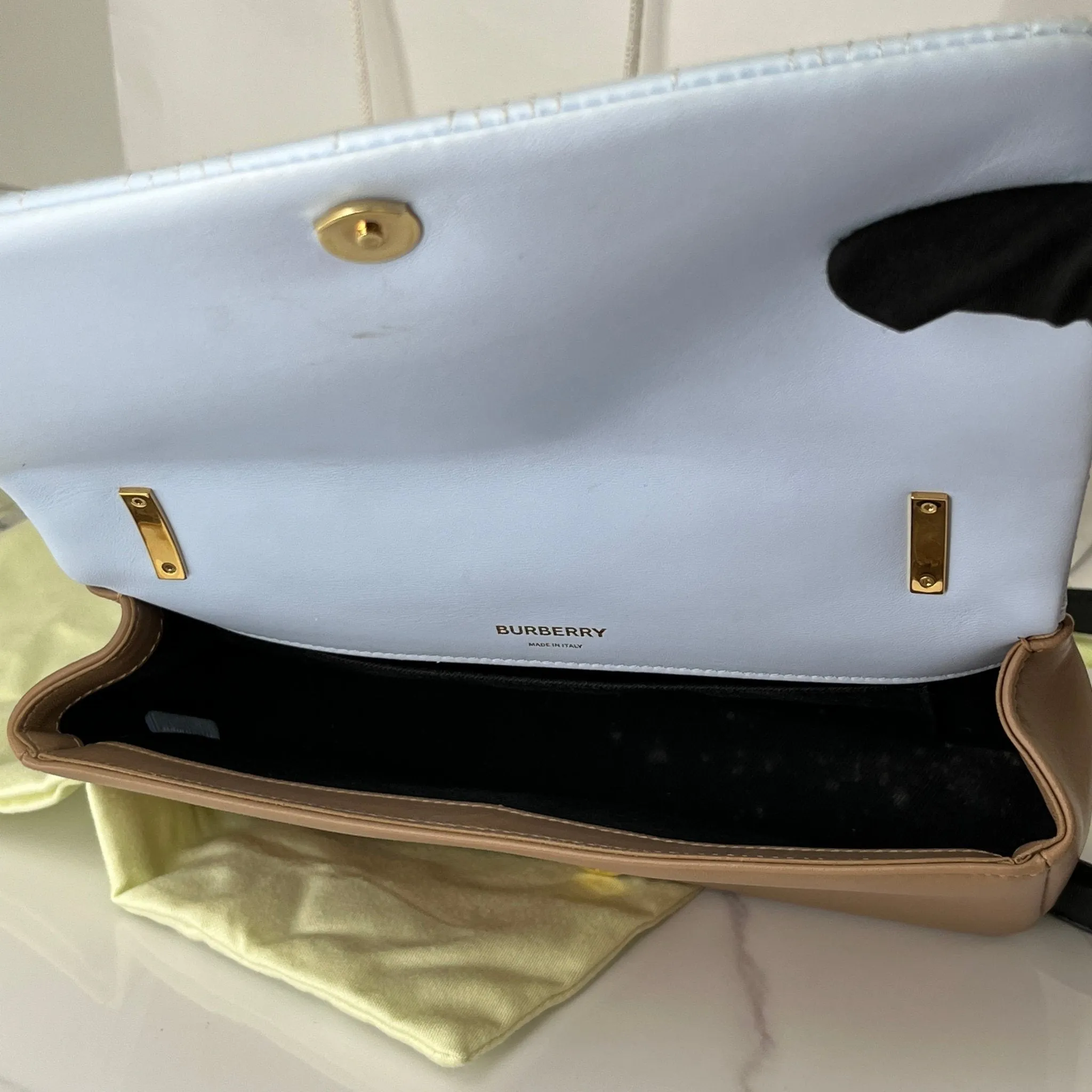 Burberry Lola Bag - Blue/Beige