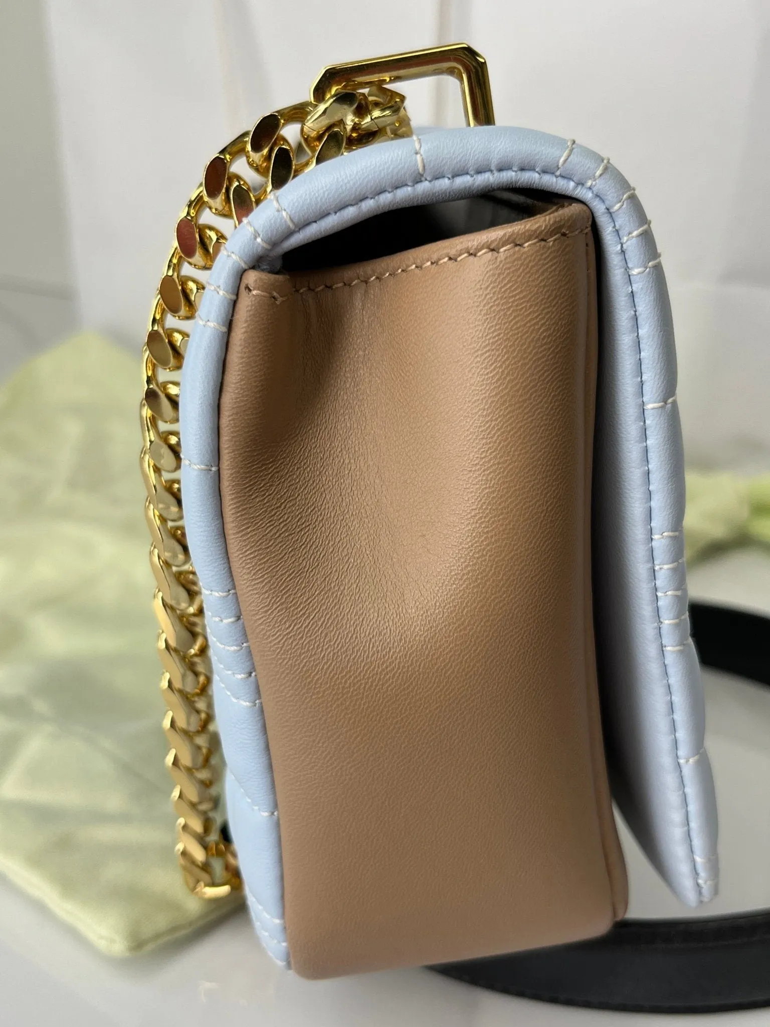 Burberry Lola Bag - Blue/Beige