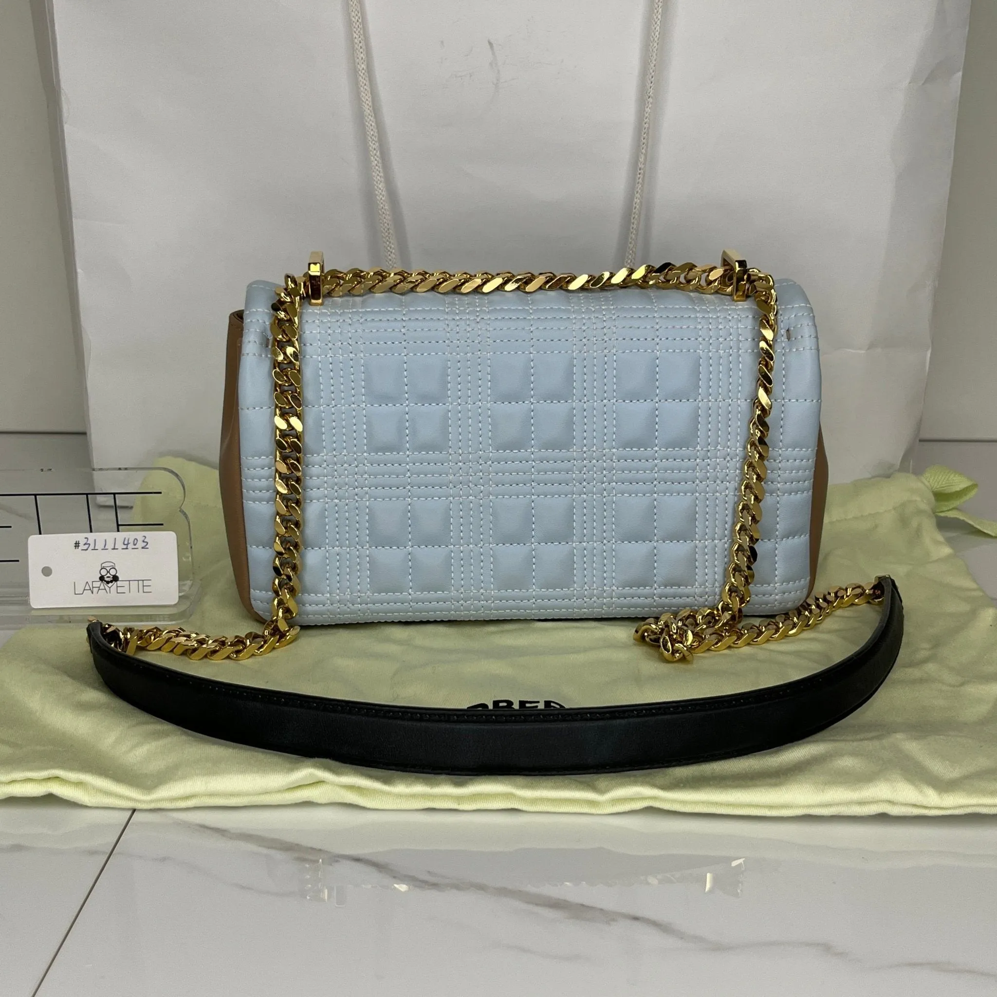 Burberry Lola Bag - Blue/Beige