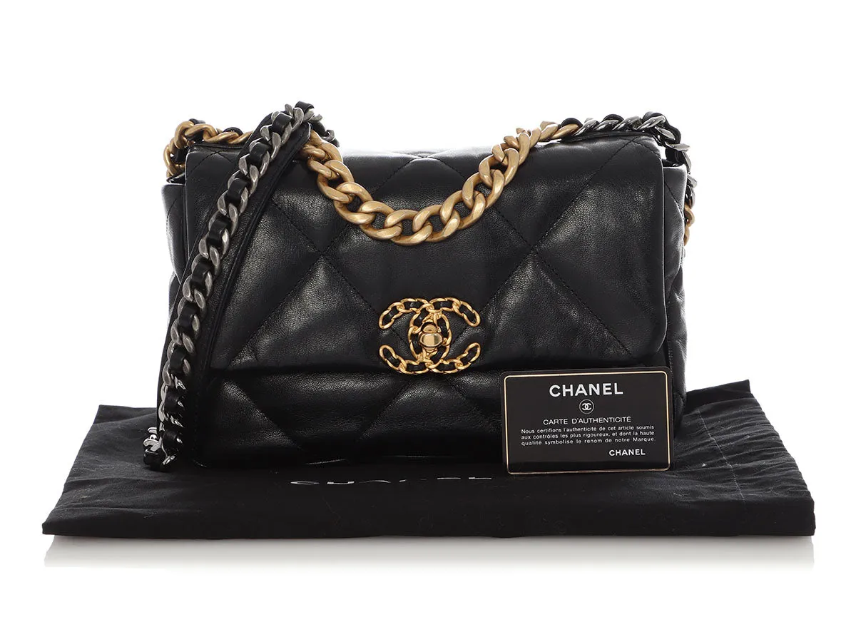 Chanel Black Small 19 Flap