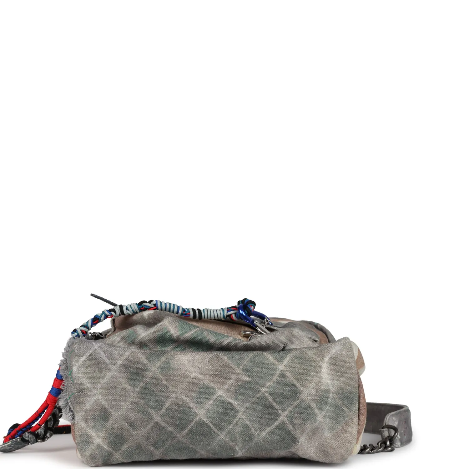 Chanel Graffiti Backpack Grey Multicolored Canvas Silver Hardware - Payment 1