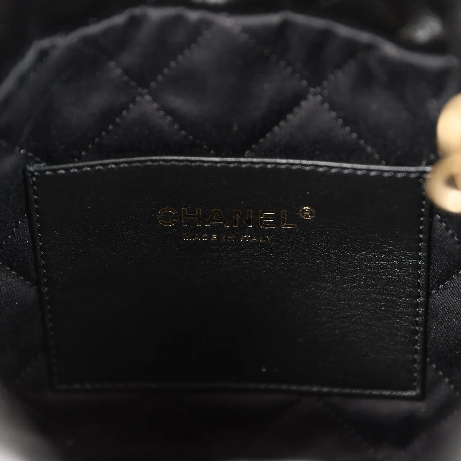 Chanel Mini 22 Bag Black Calfskin Gold Hardware