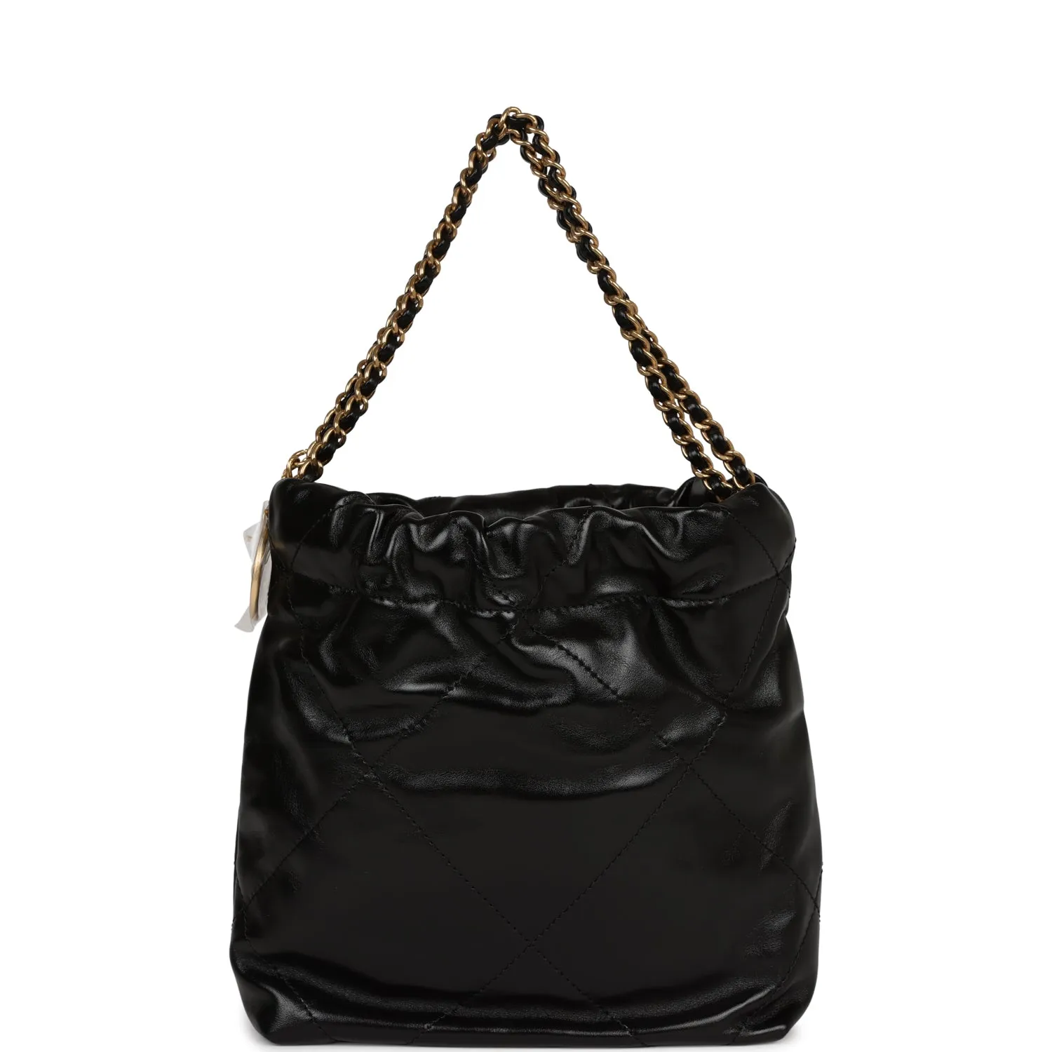 Chanel Mini 22 Bag Black Calfskin Gold Hardware