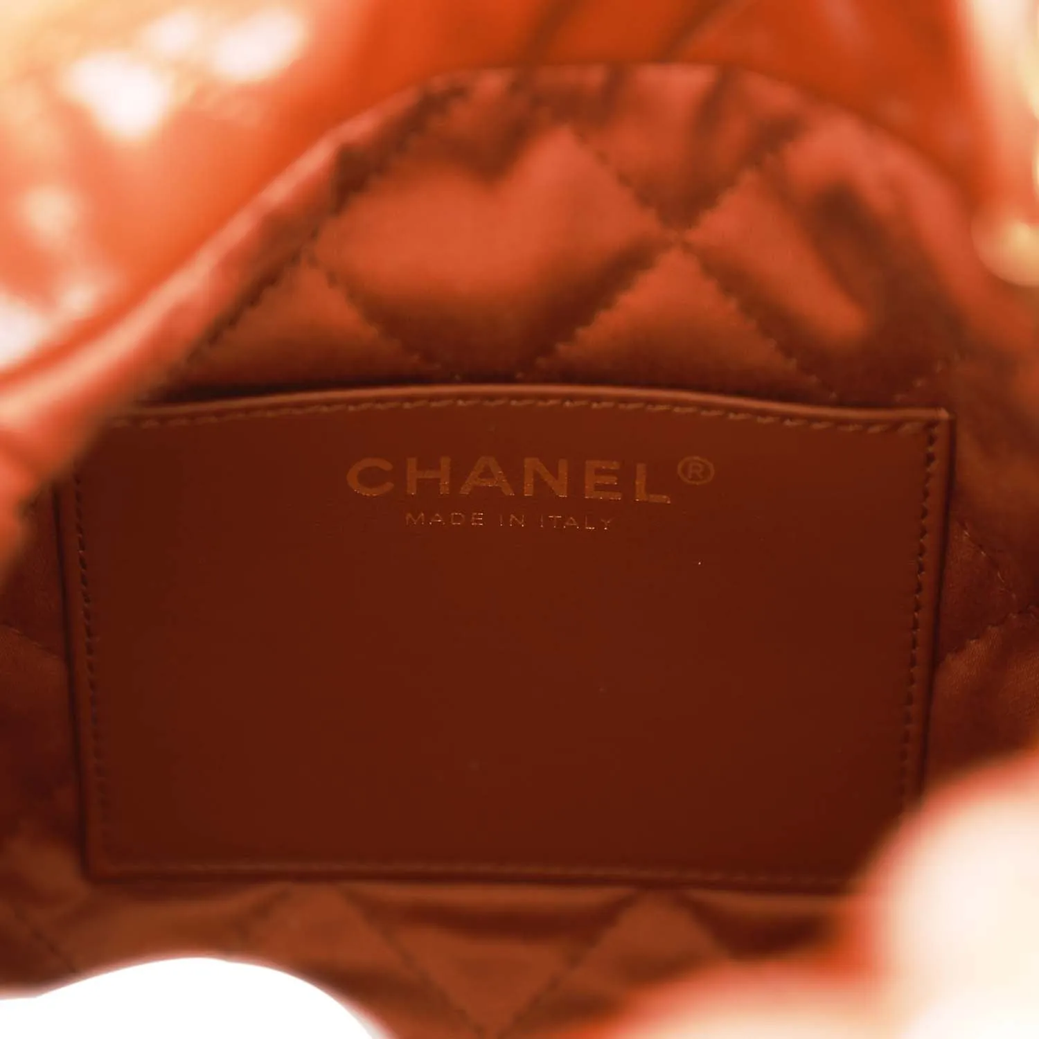 Chanel Mini 22 Bag Brown Calfskin Gold Hardware