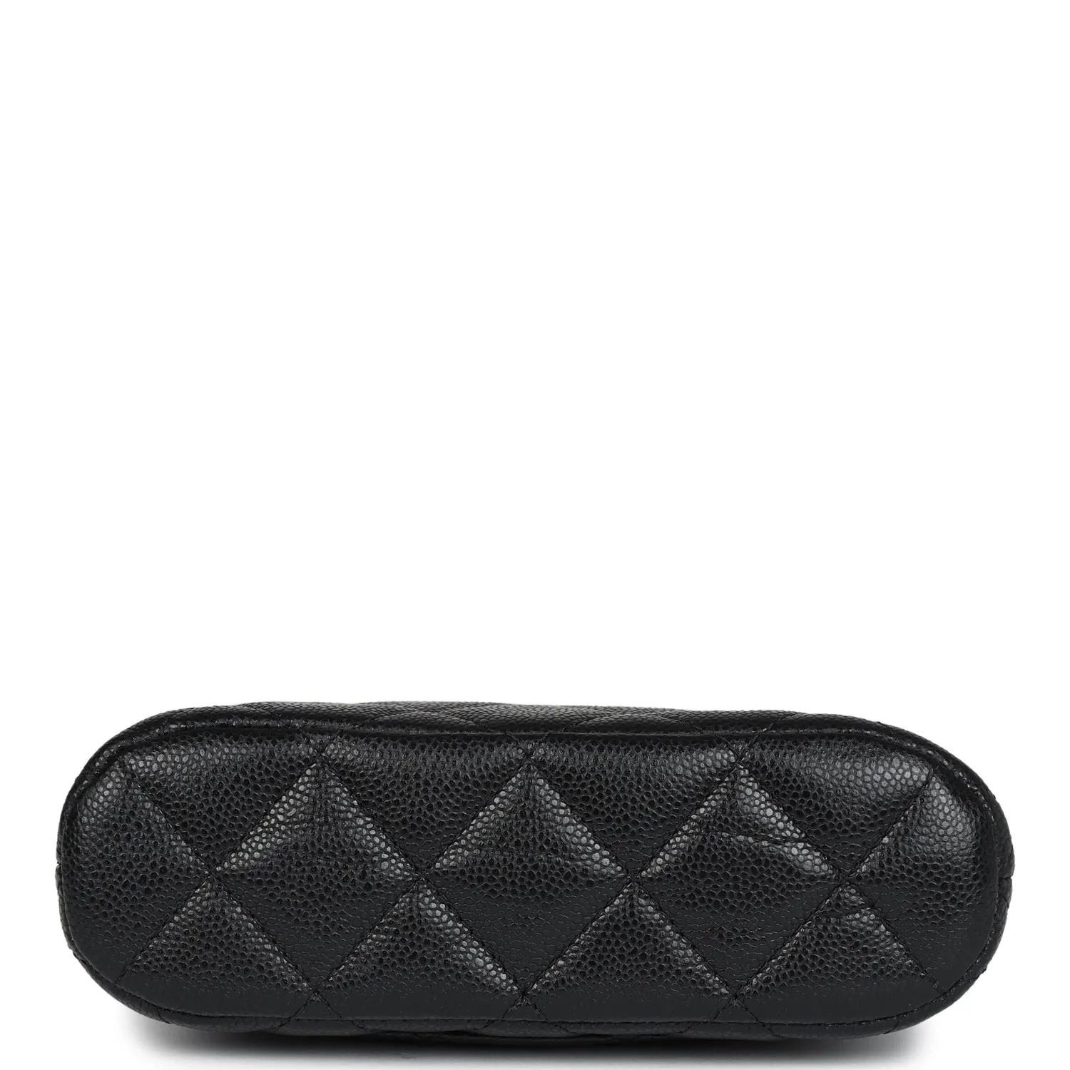 Chanel Mini Clutch with Chain Crossbody Bag Black Caviar Light Gold Hardware