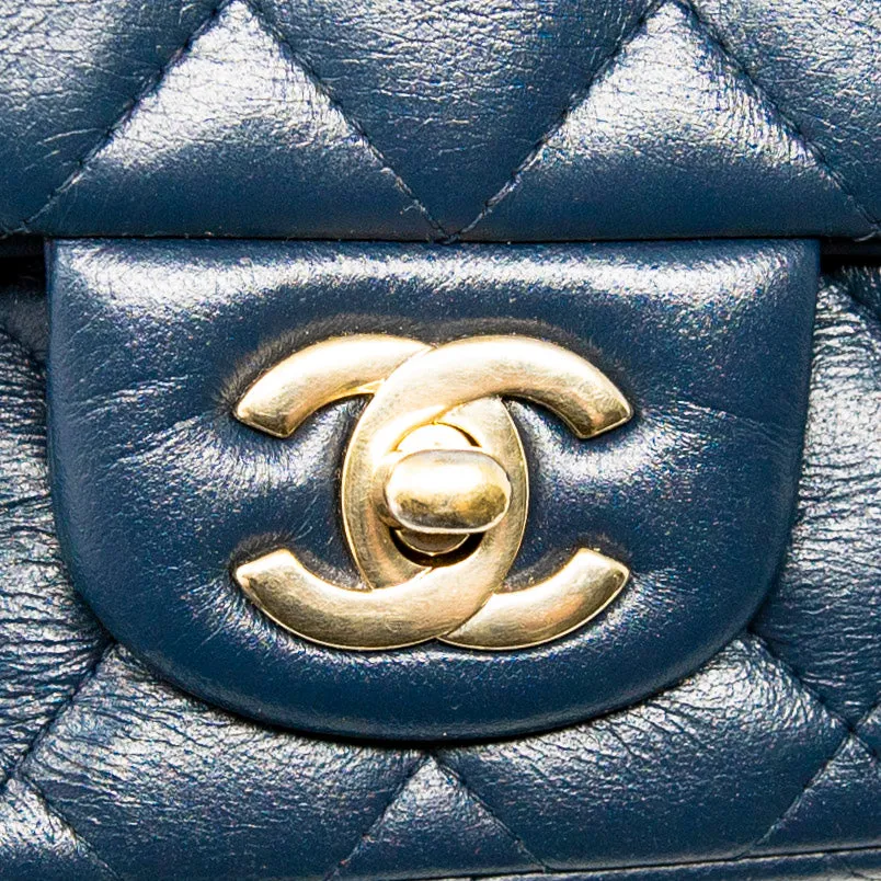 Chanel Navy Mini Square Flap