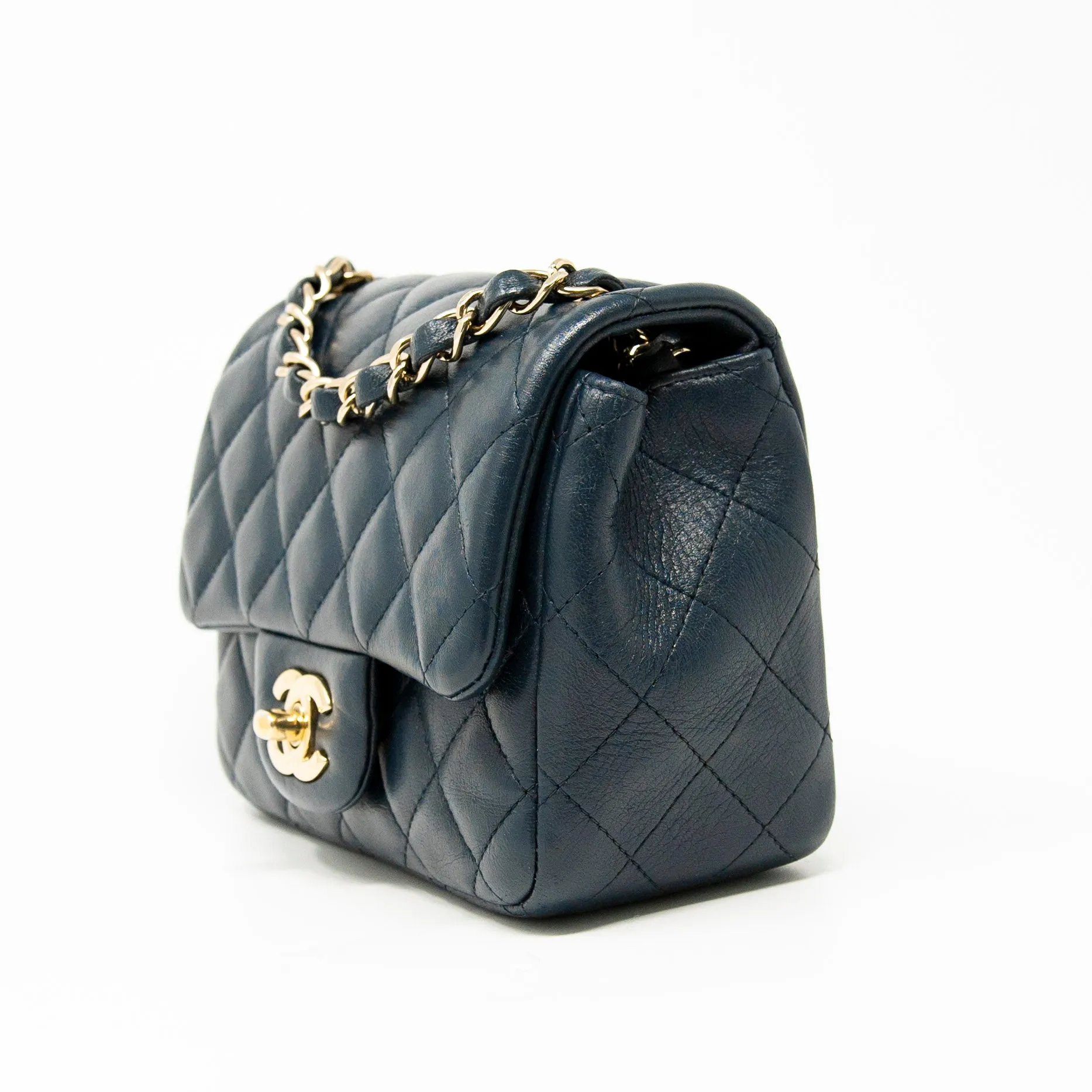 Chanel Navy Mini Square Flap