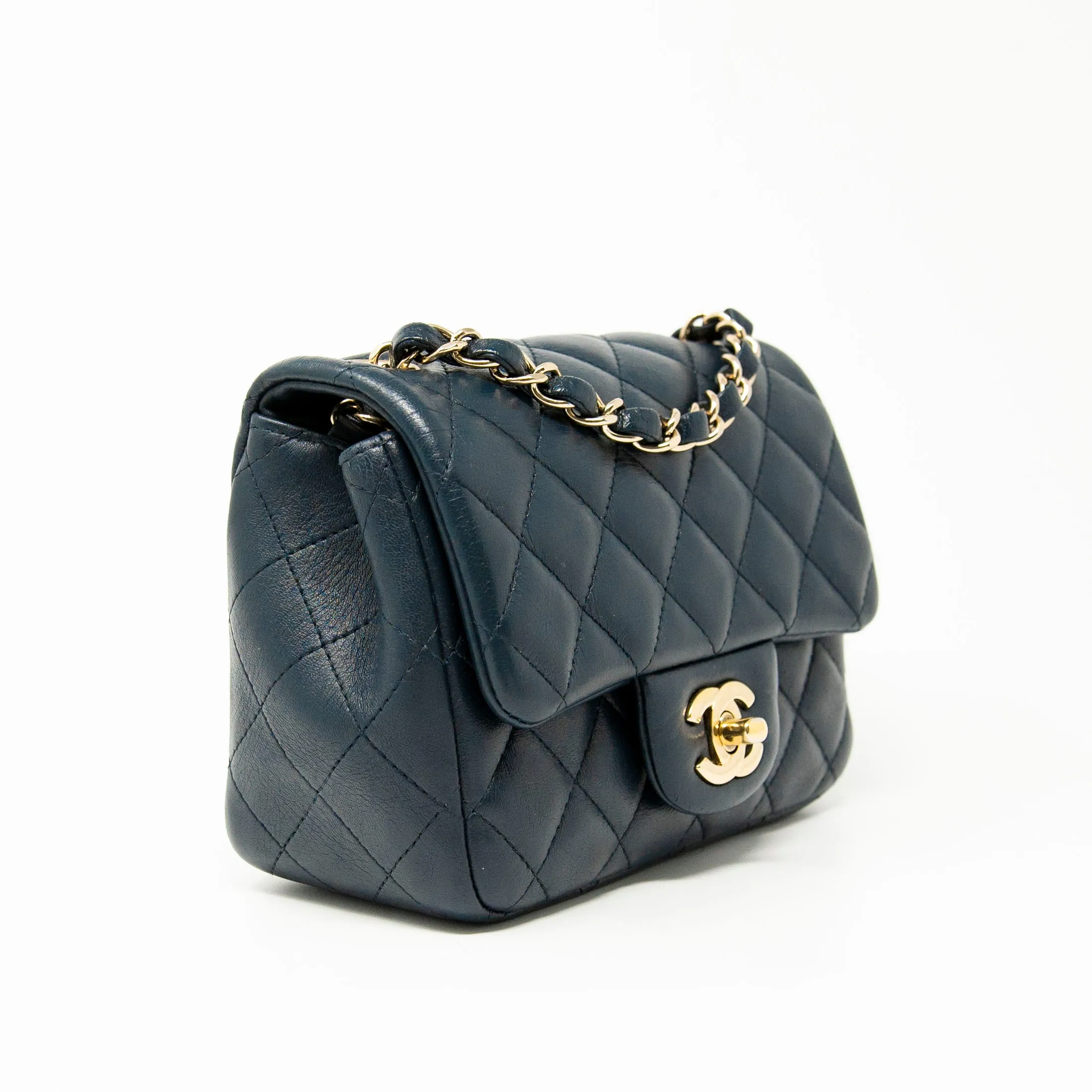 Chanel Navy Mini Square Flap