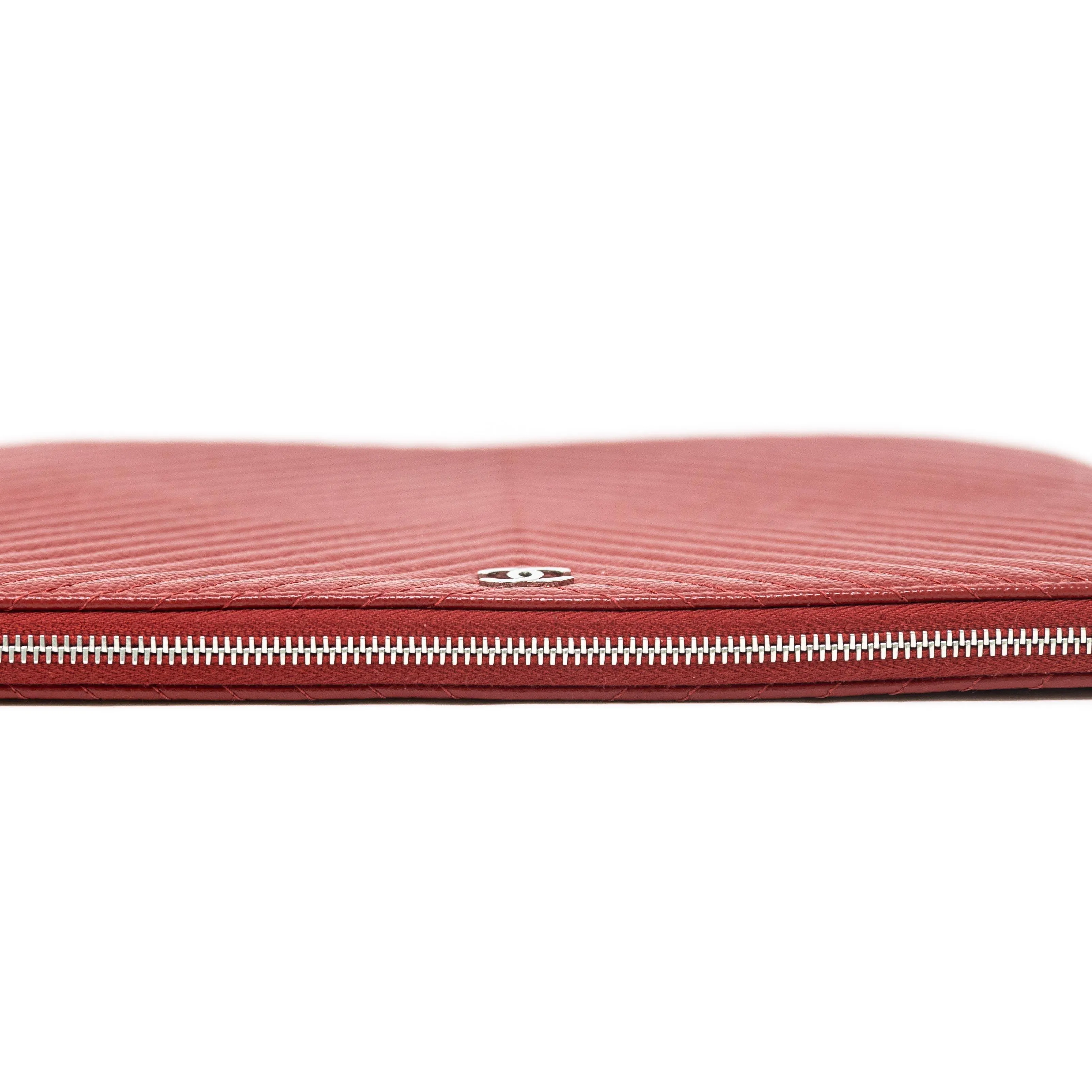 Chanel Red Medium O Case Pouch