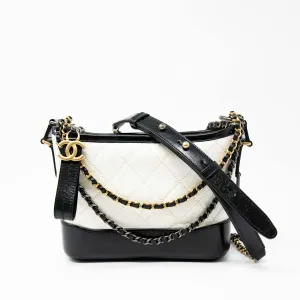 Chanel White Small Gabrielle Hobo