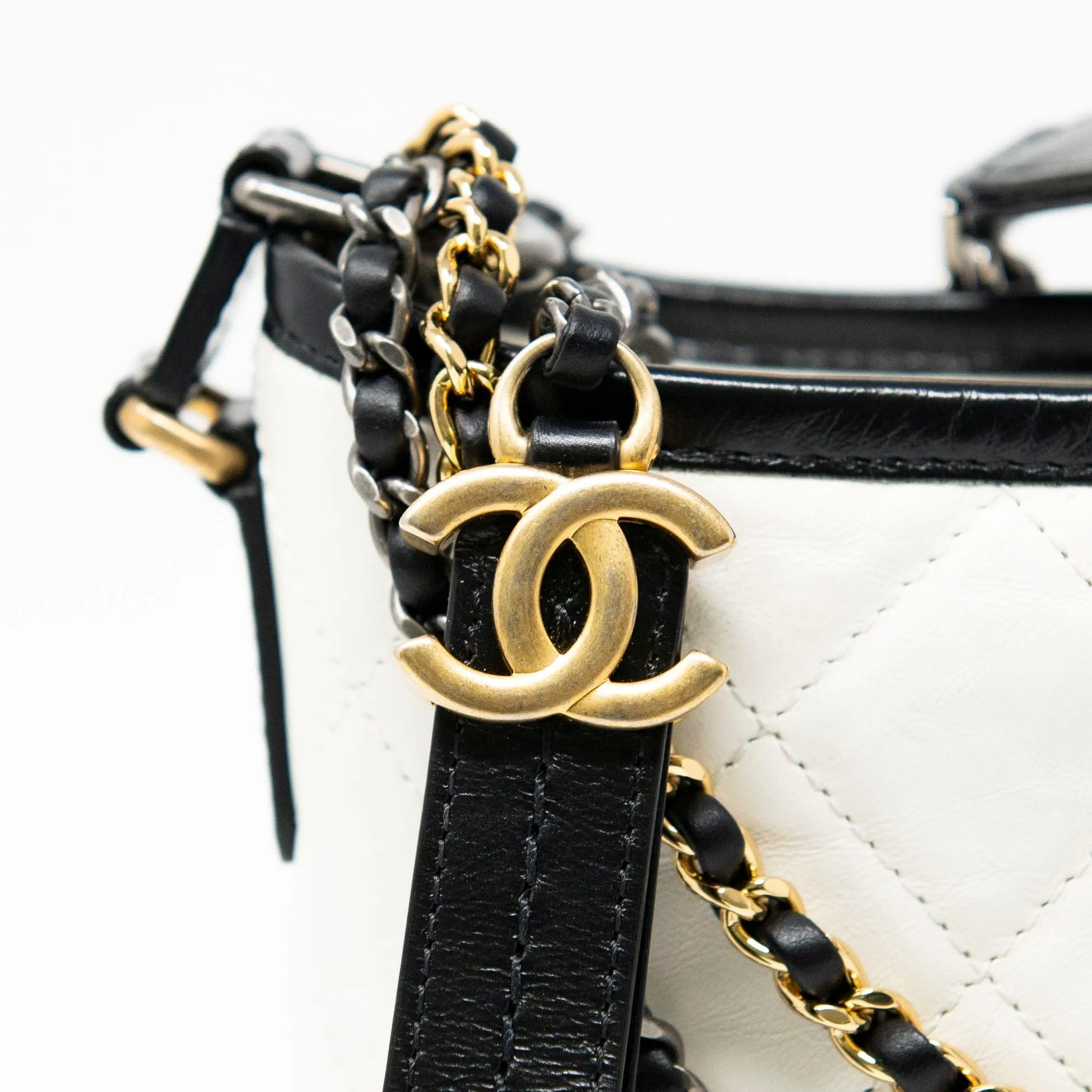 Chanel White Small Gabrielle Hobo