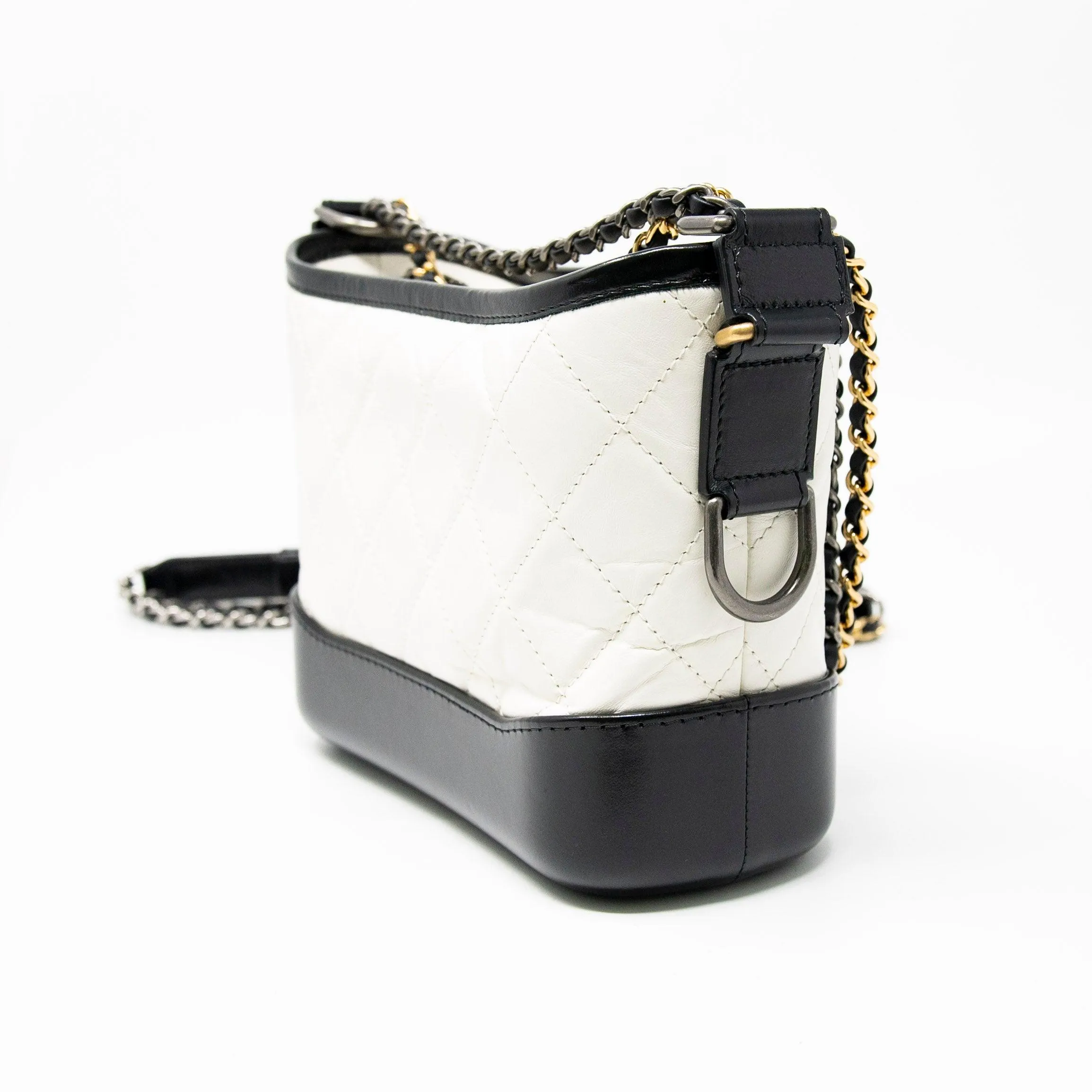 Chanel White Small Gabrielle Hobo