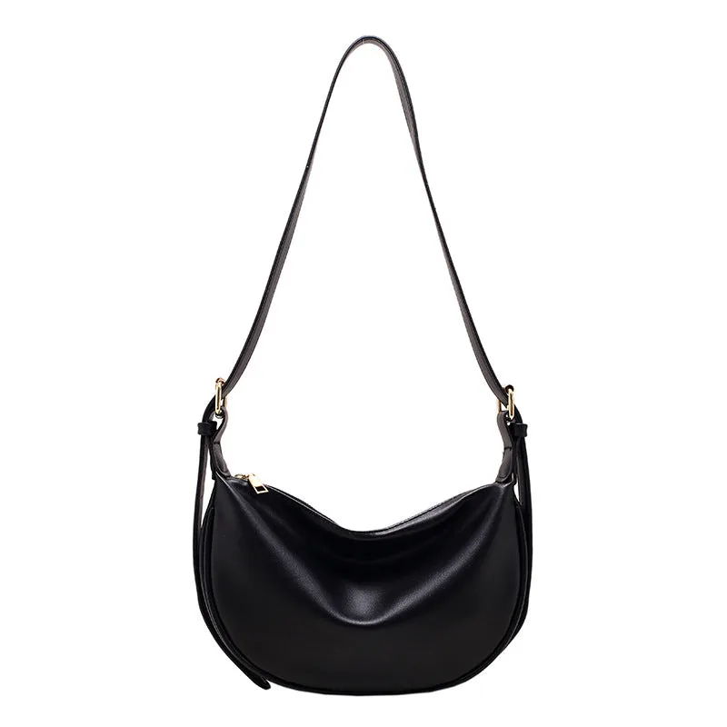 Chic Moon-Shaped Underarm Bag | Stylish Small Shoulder Messenger Bag