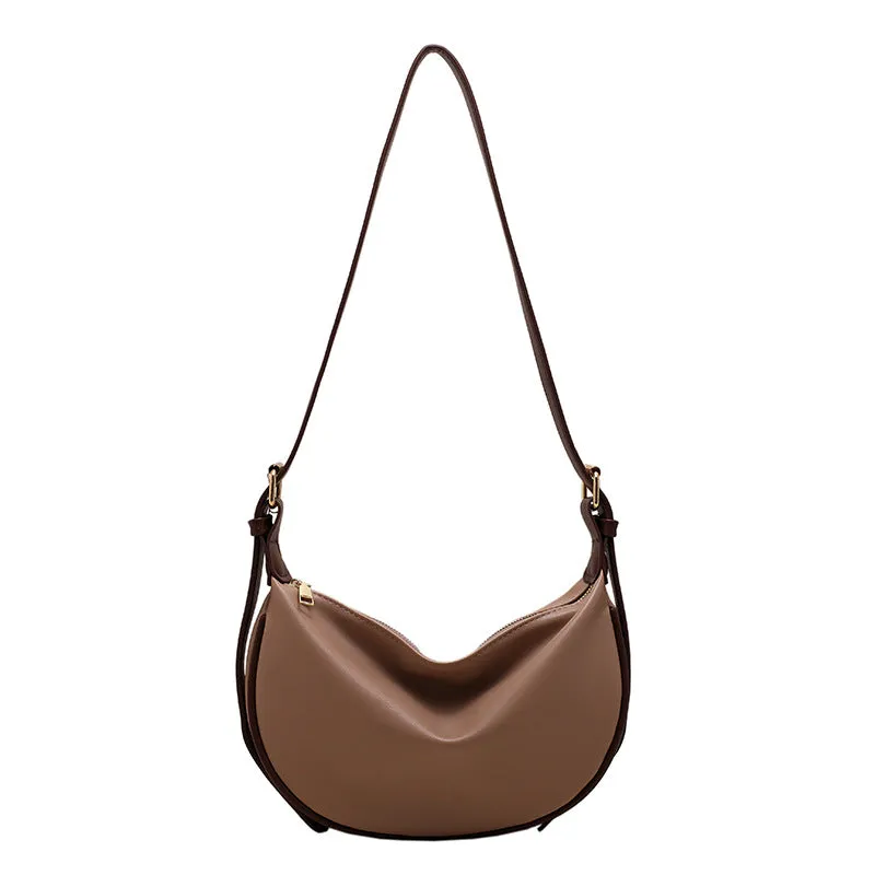 Chic Moon-Shaped Underarm Bag | Stylish Small Shoulder Messenger Bag