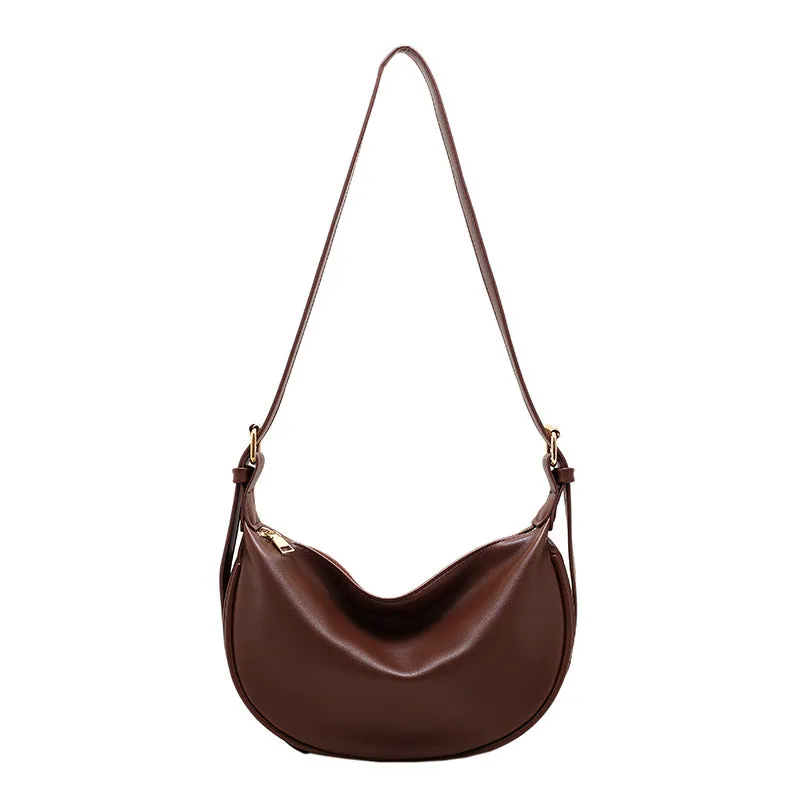 Chic Moon-Shaped Underarm Bag | Stylish Small Shoulder Messenger Bag