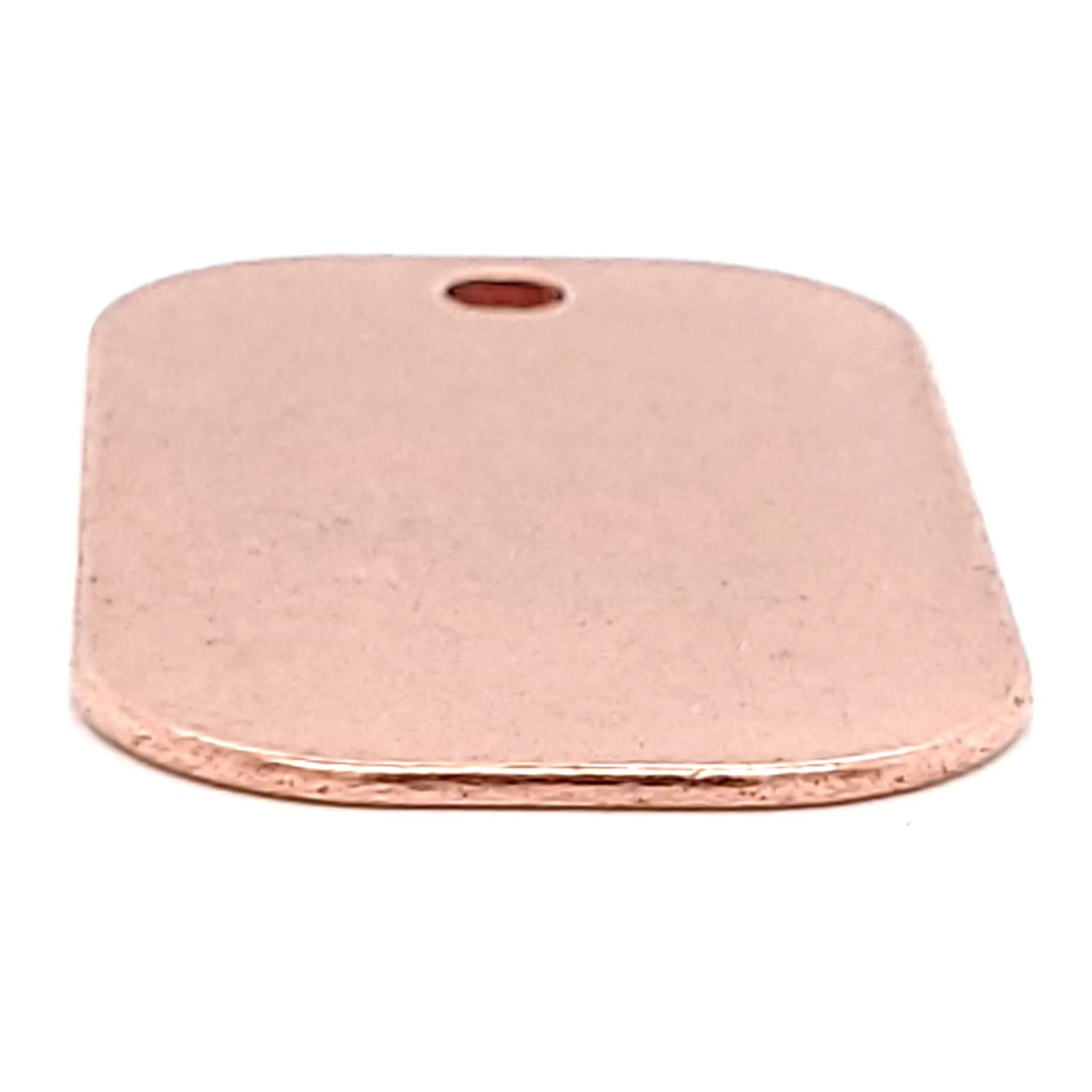 Copper Blank Dog Tag Pendant / SBB0200