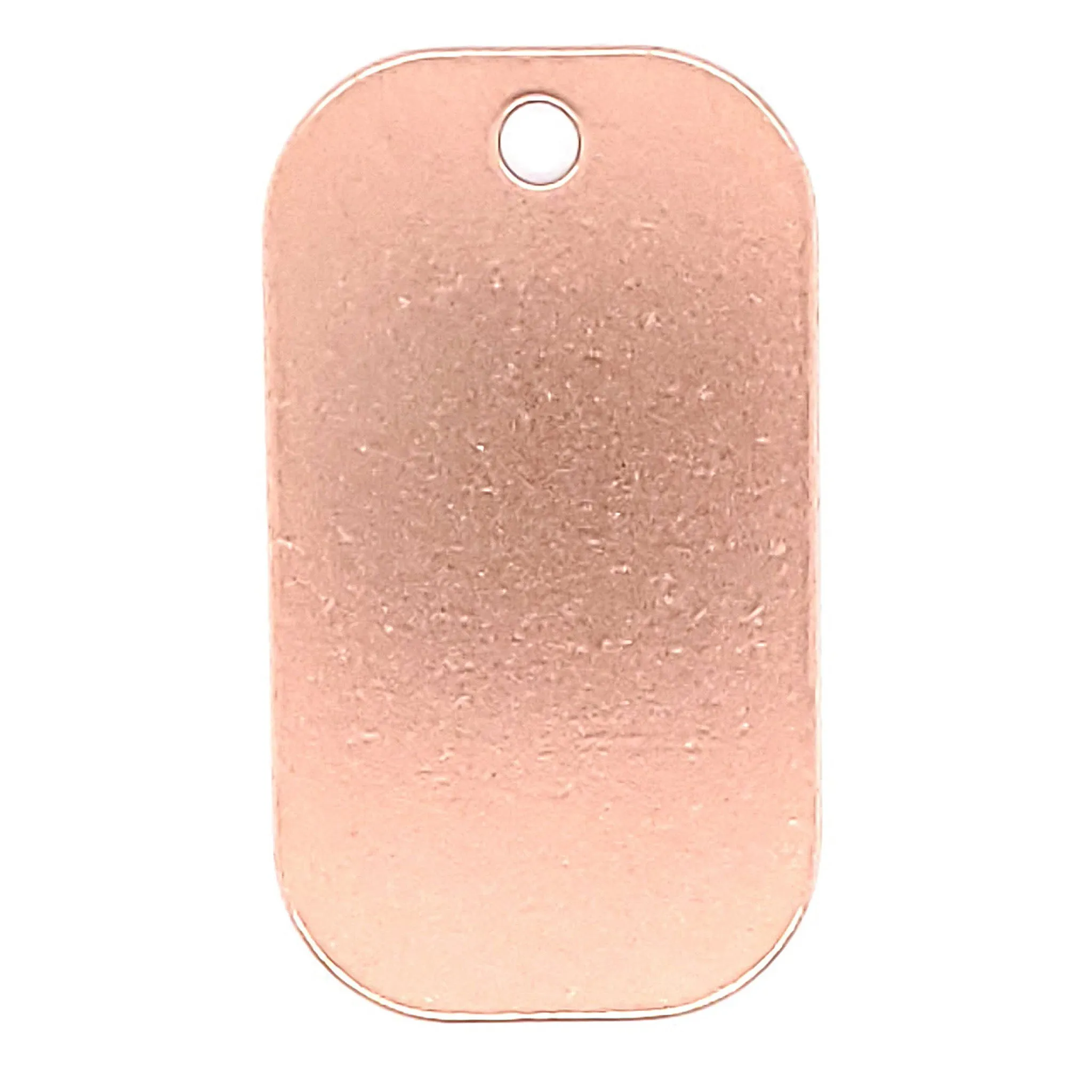 Copper Blank Dog Tag Pendant / SBB0200