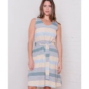 Cora Reversible Dress Sky Stripe