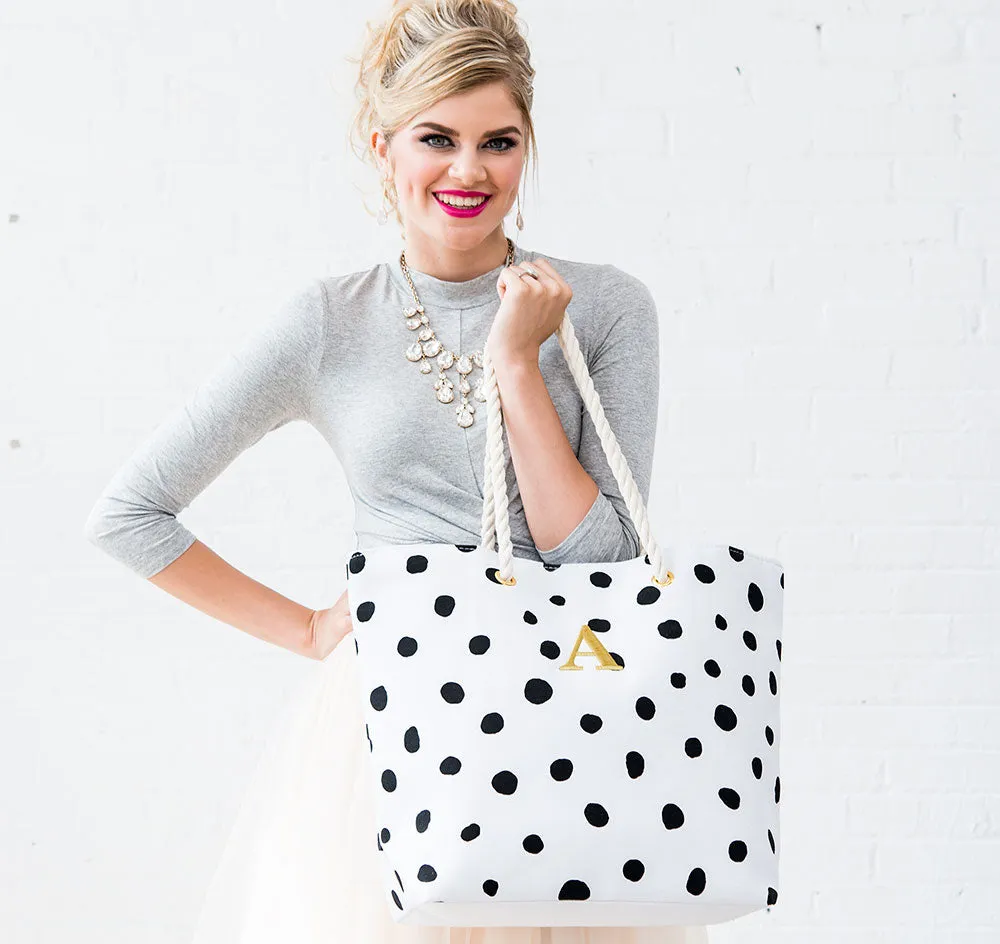 Dalmatian Dot Bridesmaid Tote Bag