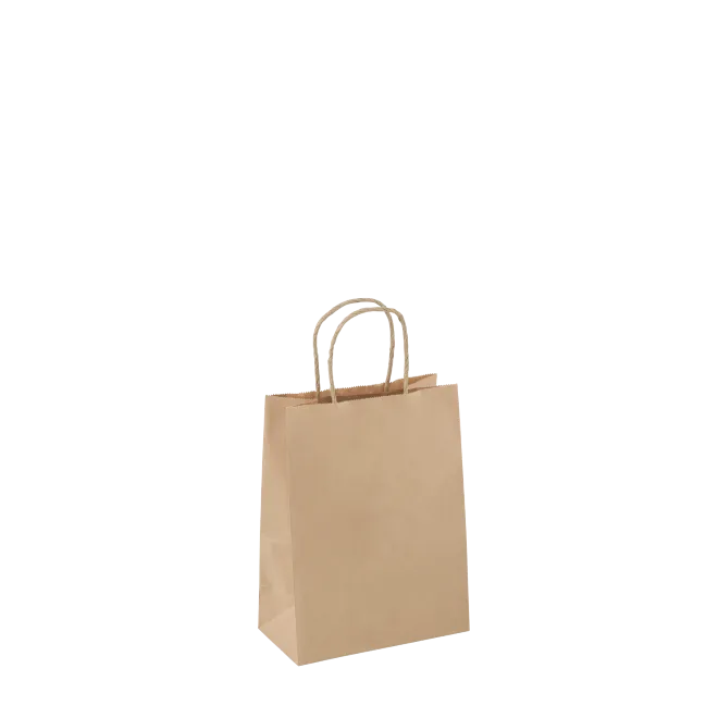 DETPAK Junior Paper Twist Handled Brown Bag