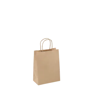 DETPAK Junior Paper Twist Handled Brown Bag