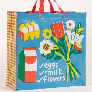 Eggs, Milk, Flowers Eco Shopper