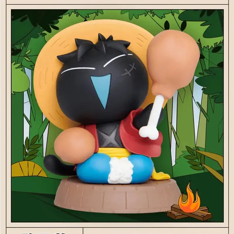 Genuine One Piece Black Blind Box Mystery Box | Anime Action Figure Collection | Luffy Zoro Chopper | Generation 1/2 Gifts