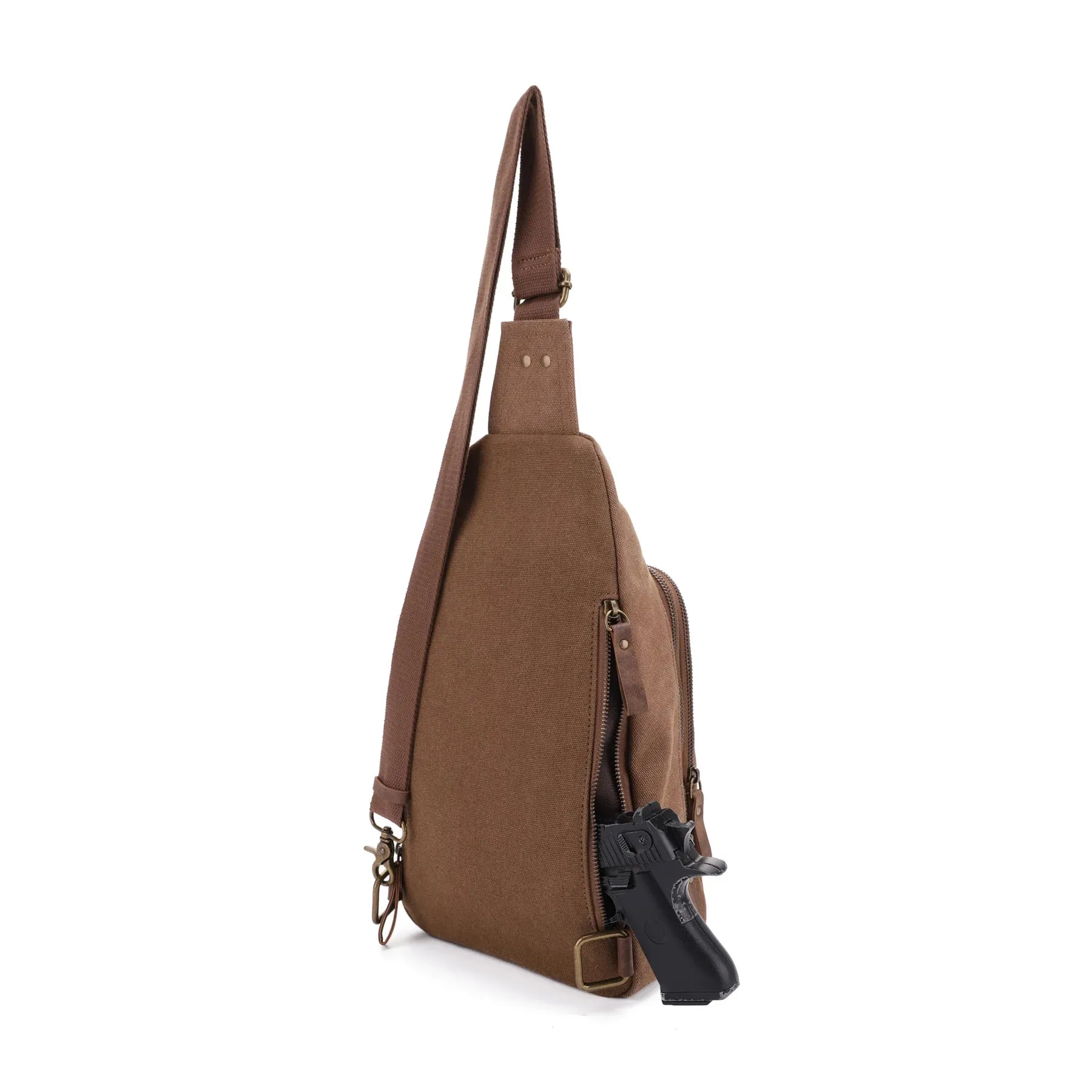 Glacier Canvas Concealed Carry Sling Backpack