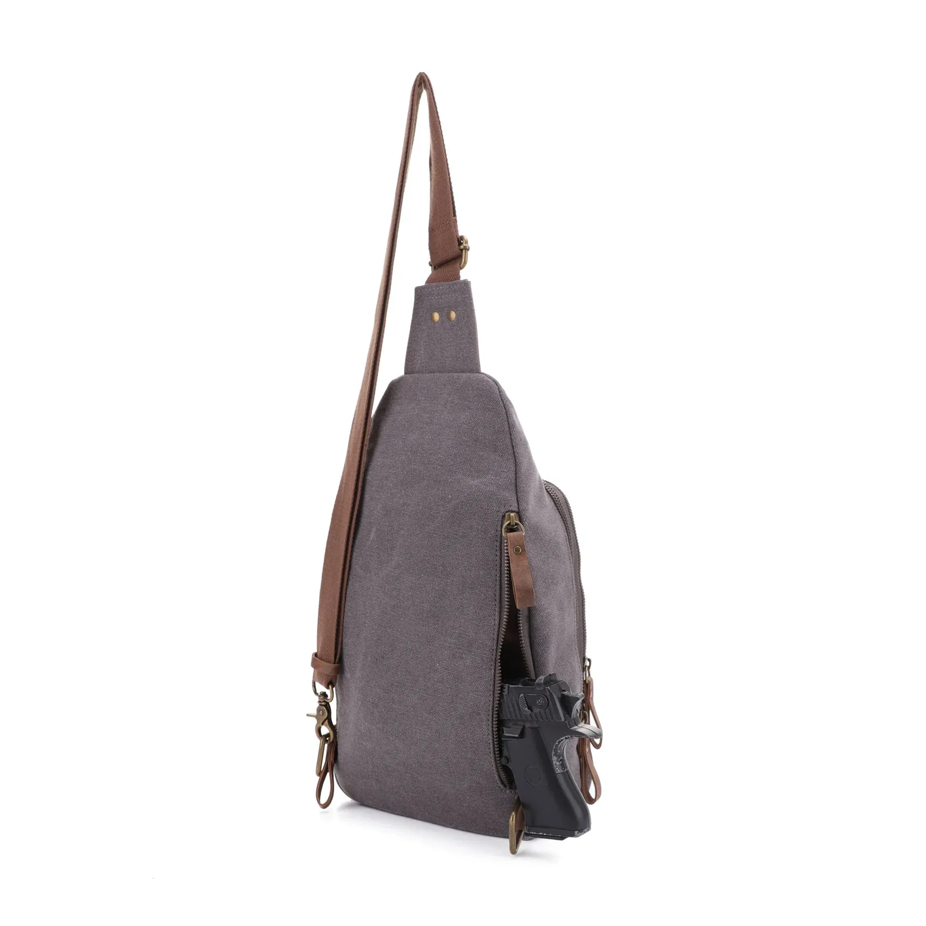 Glacier Canvas Concealed Carry Sling Backpack