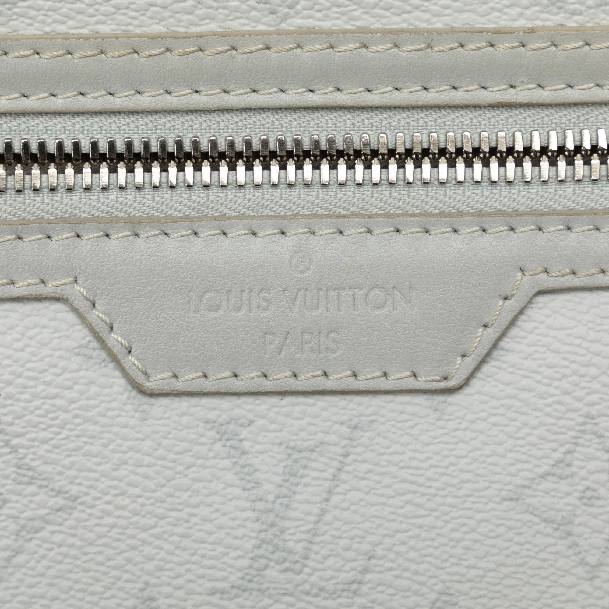 Gray Louis Vuitton Monogram Antartica Double Flat Messenger Crossbody Bag