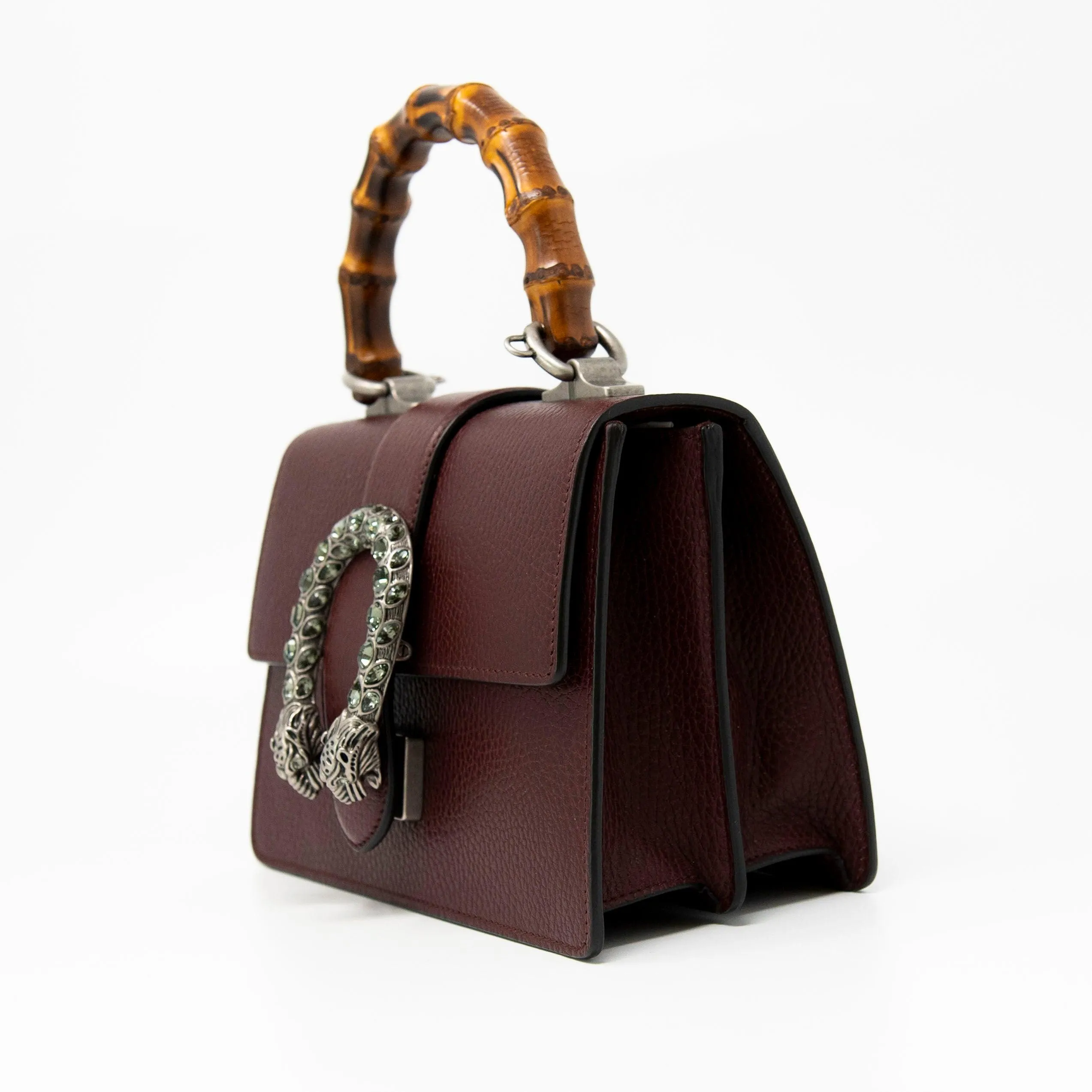 Gucci Burgundy Mini Dionysus Top Handle Bag