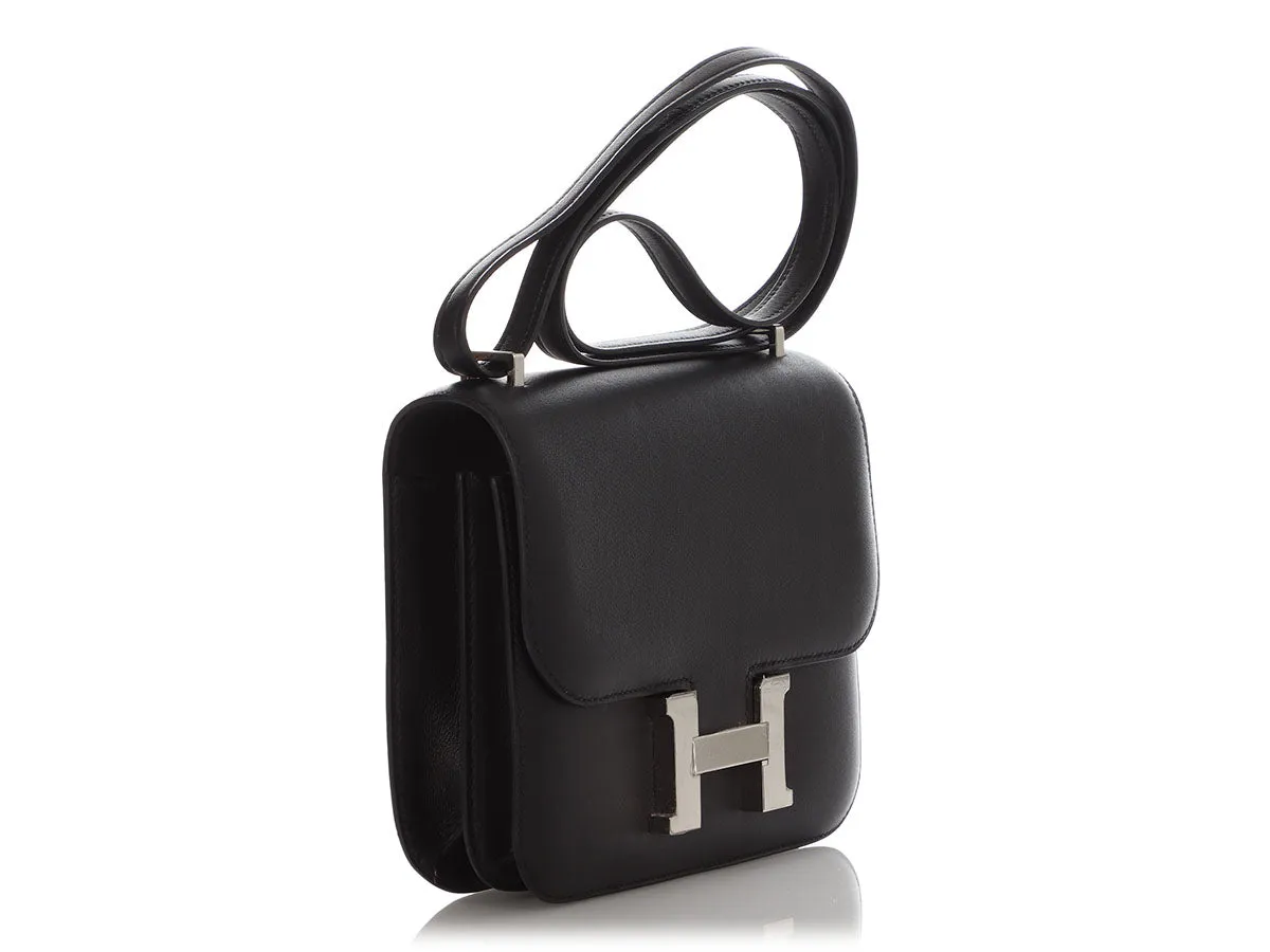 Hermès Black Swift Constance 18