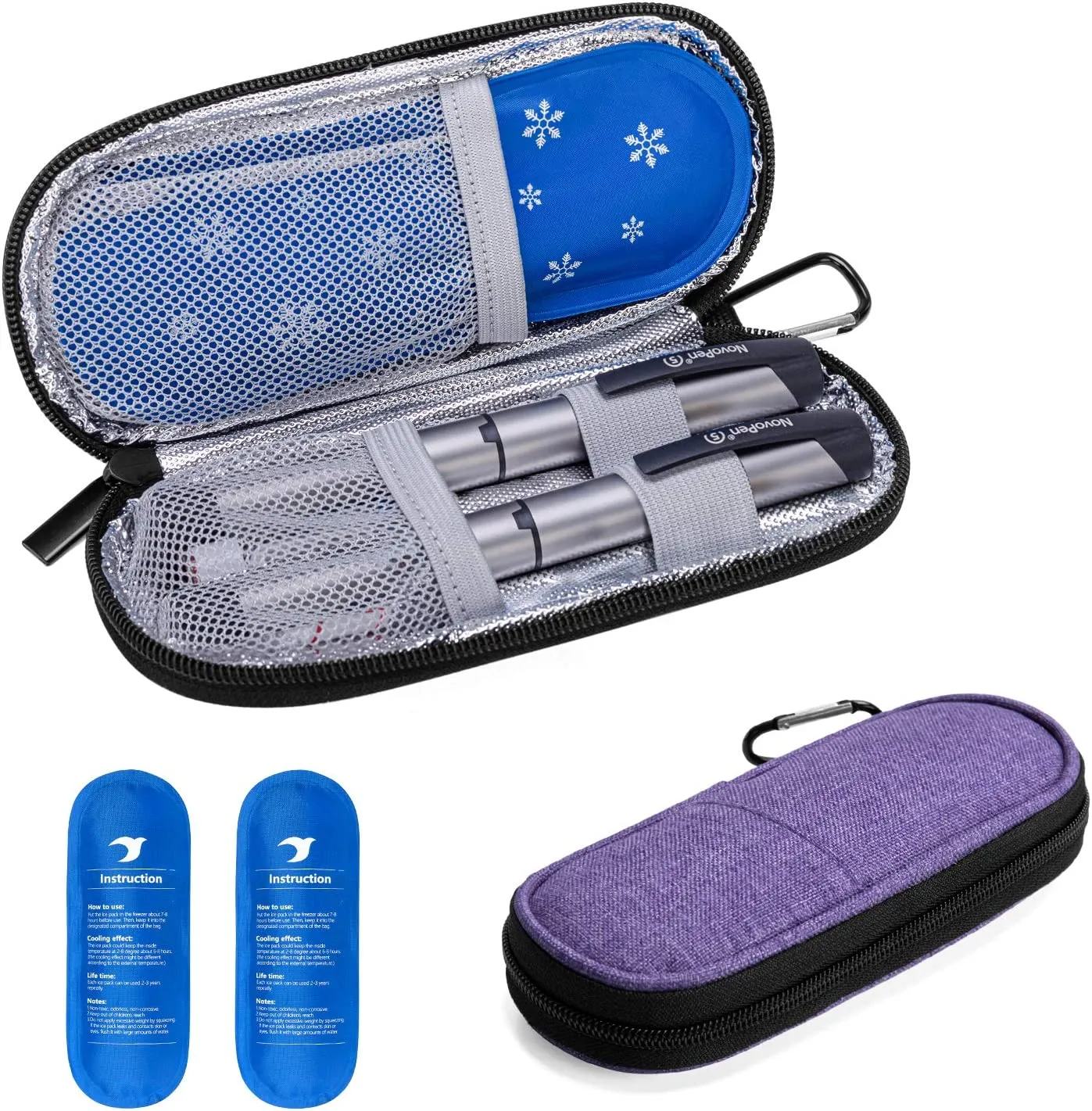 Insulin bag with ishotermal effect (Small Purple)